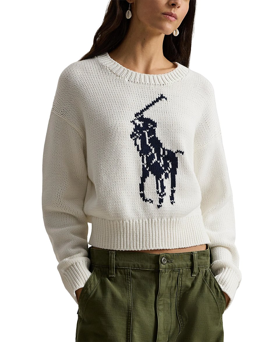 Polo Ralph Lauren - 21/2 COTTON-SWEATER-PULLOVER - white - 5