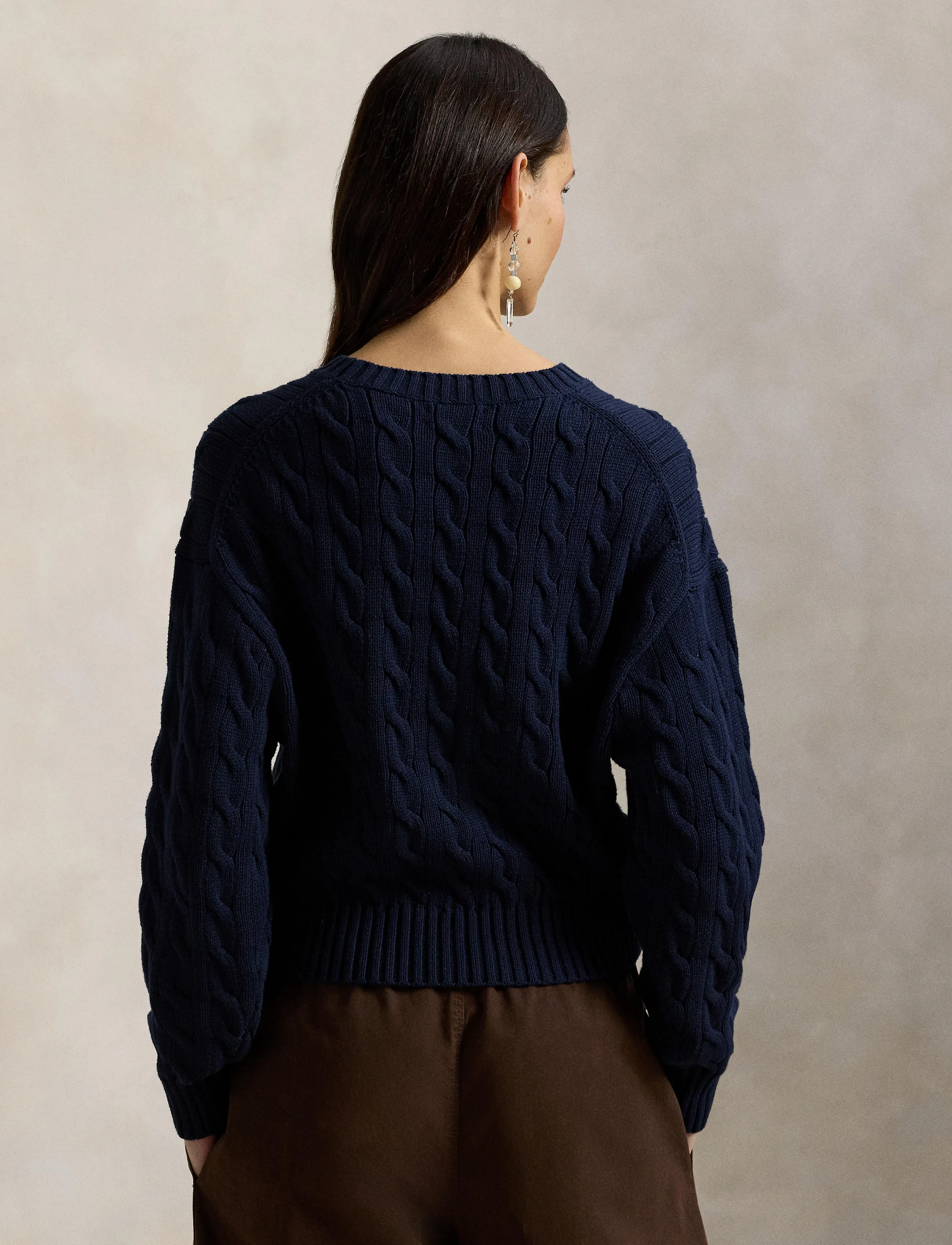 Polo Ralph Lauren - 32/2 COTTON-SWEATER-PULLOVER - trøjer - hunter navy - 3