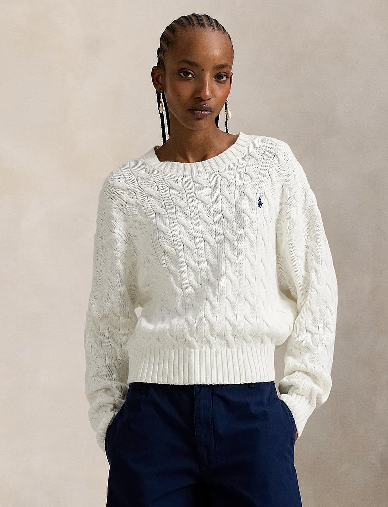 Polo Ralph Lauren - 32/2 COTTON-SWEATER-PULLOVER - sviitrid - white - 0