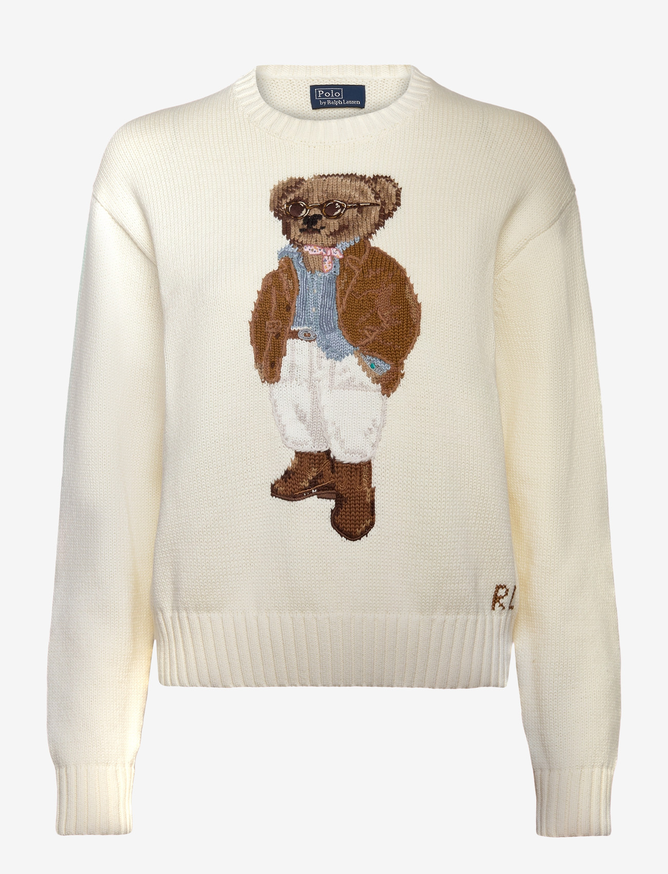 Polo Ralph Lauren - Polo Bear Cotton Crewneck Sweater - parchment cream - 0
