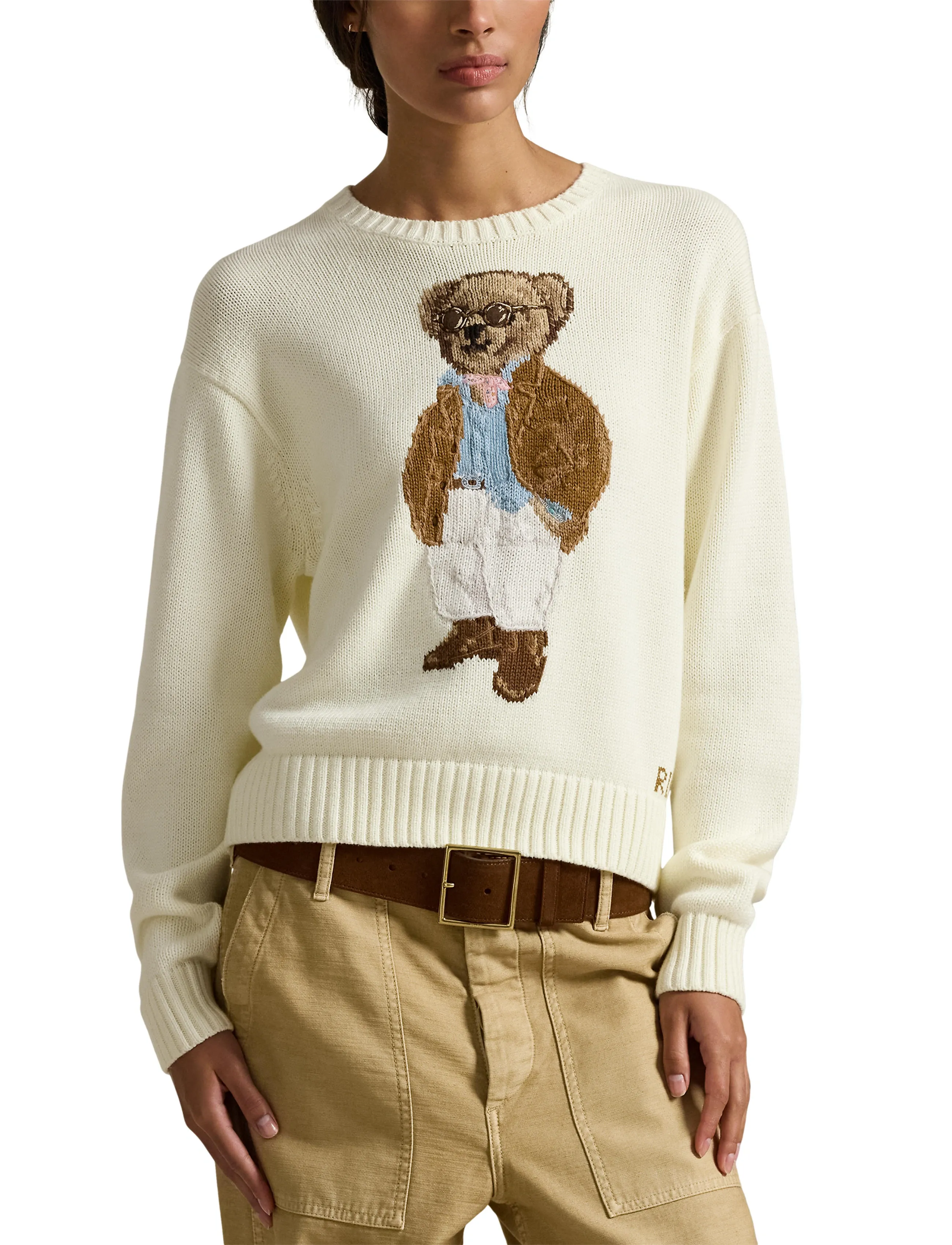 Polo Ralph Lauren - COTTON BEAR-SWEATER-PULLOVER - parchment cream - 5