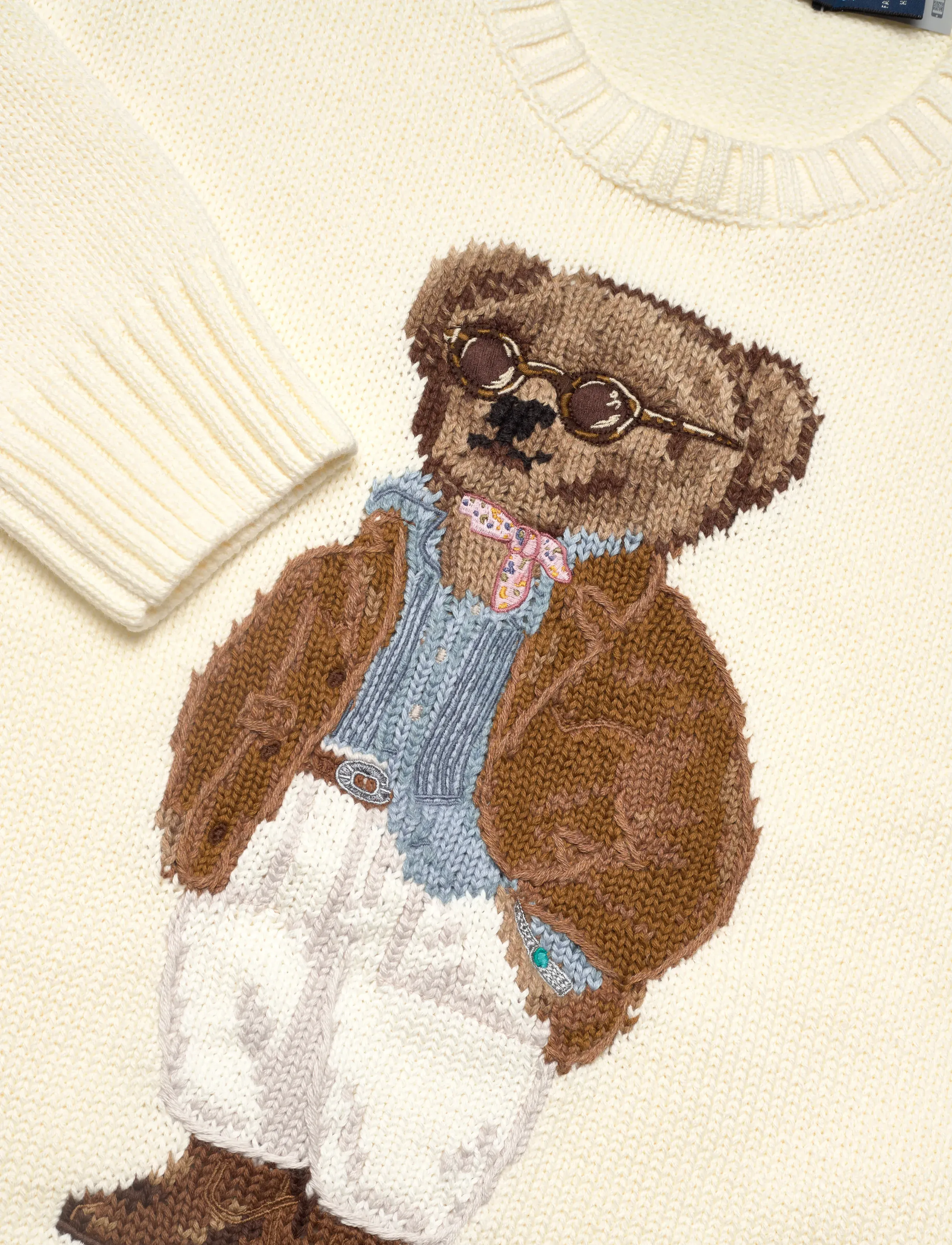 Polo Ralph Lauren - COTTON BEAR-SWEATER-PULLOVER - parchment cream - 5