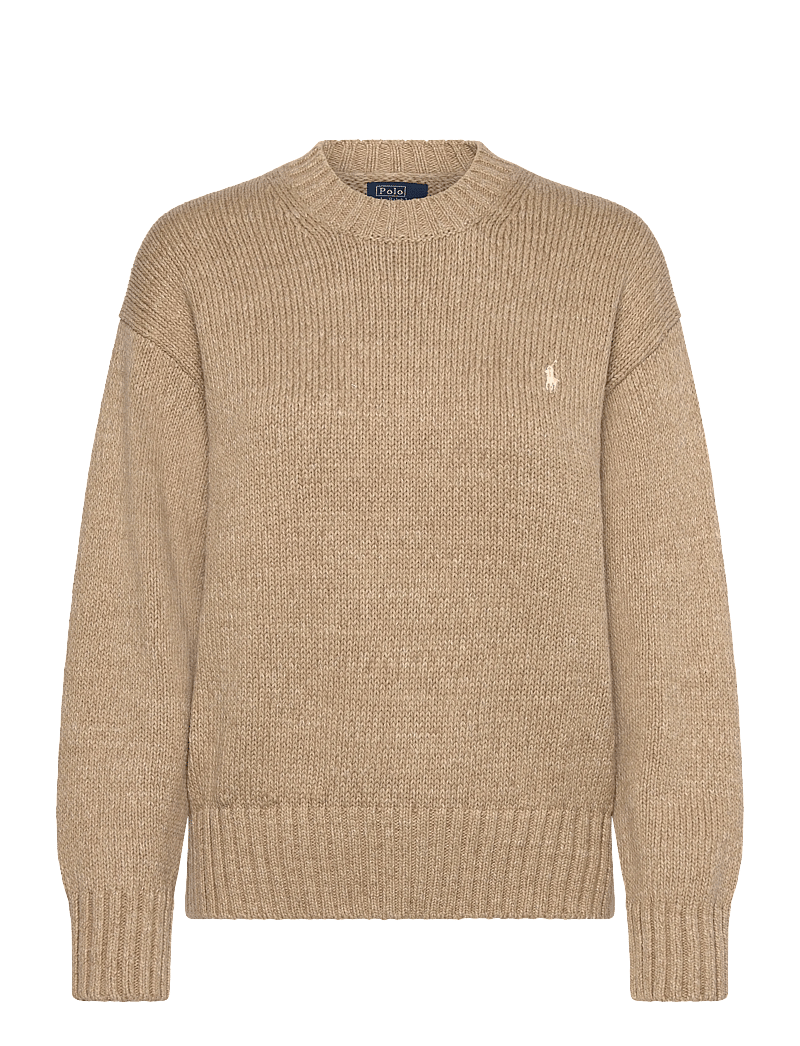 Polo Ralph Lauren - Logo Cotton Crewneck Sweater - pullover - tan heather - 0