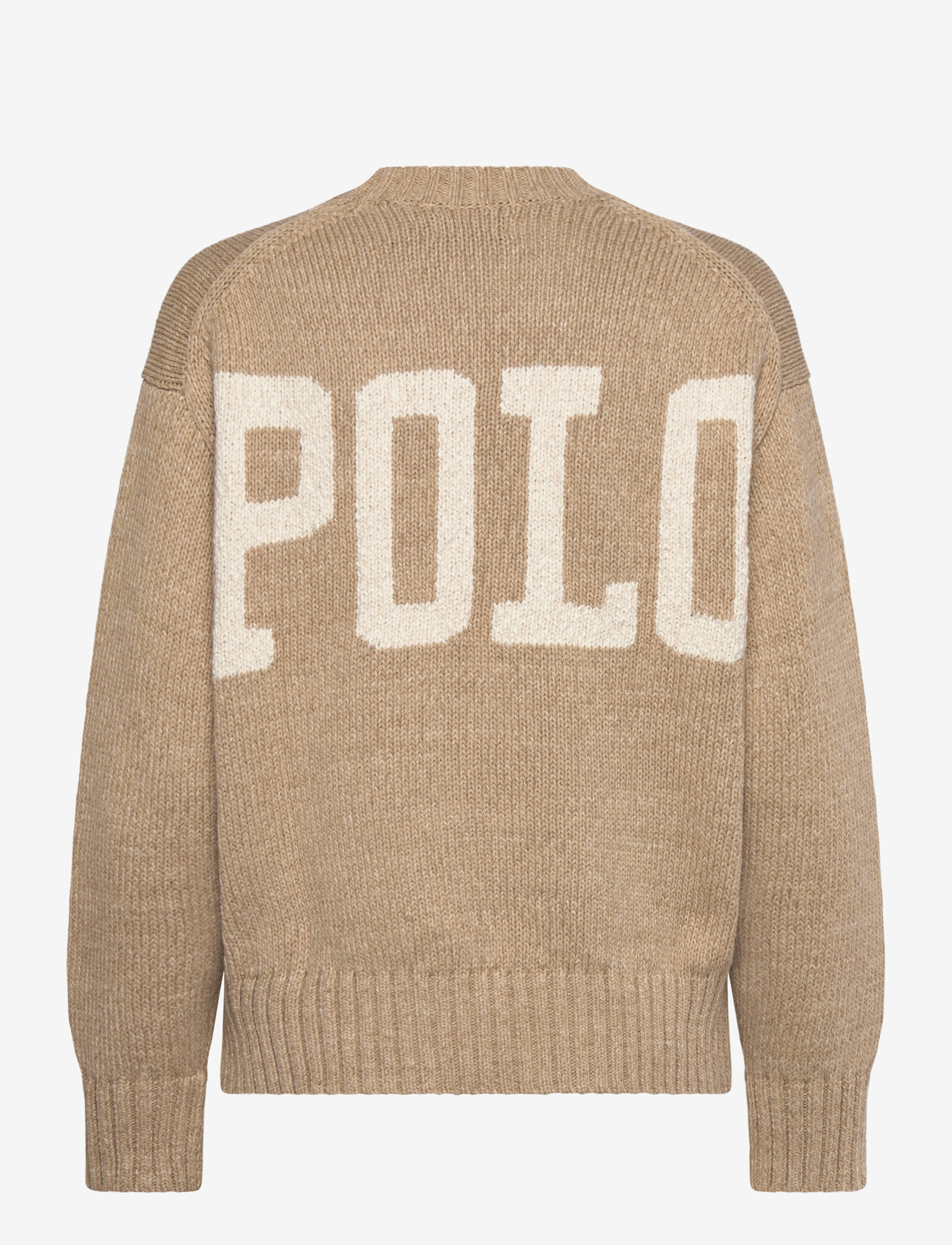 Polo Ralph Lauren - Logo Cotton Crewneck Sweater - pullover - tan heather - 1