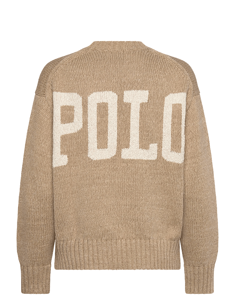 Polo Ralph Lauren - Logo Cotton Crewneck Sweater - pullover - tan heather - 1