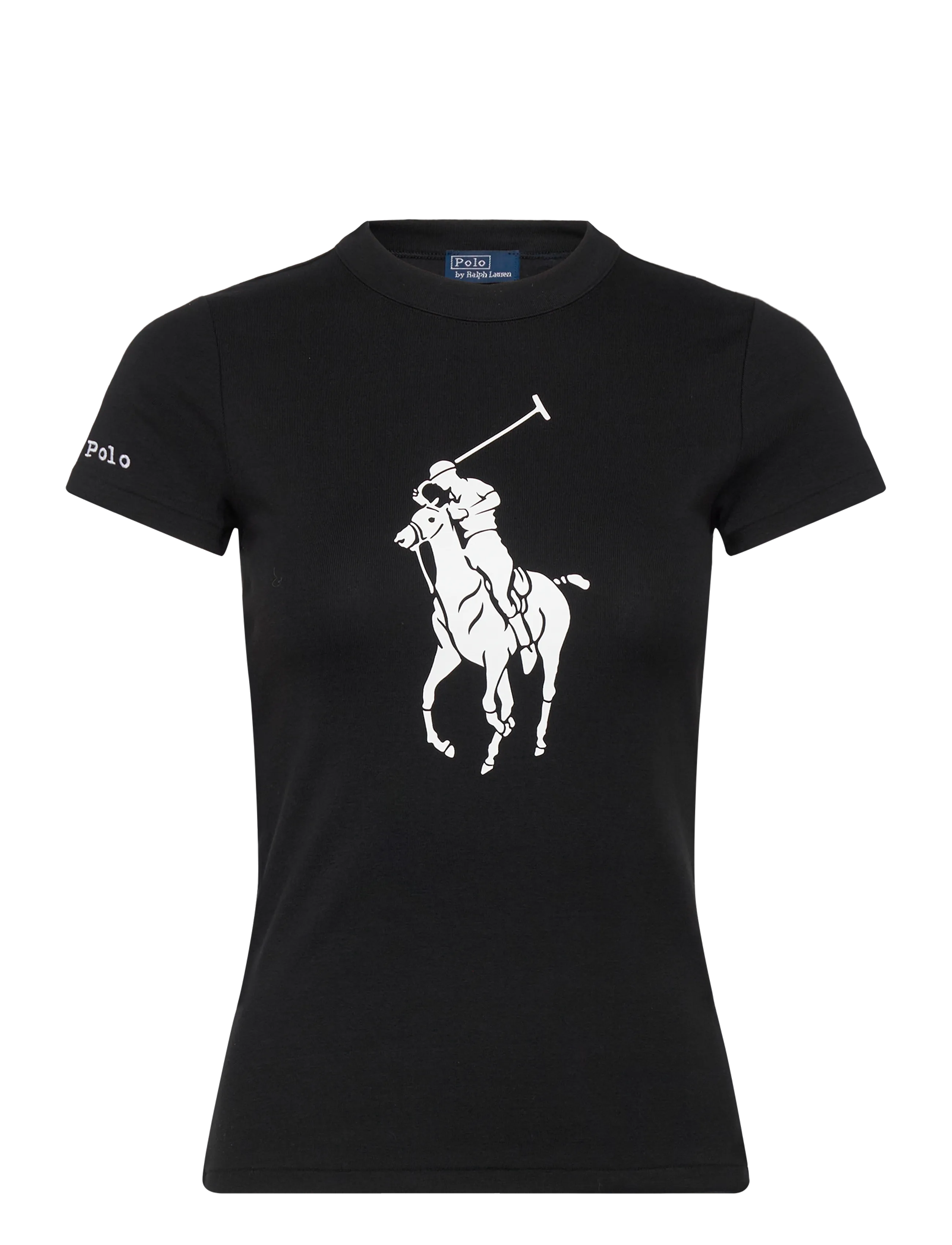 Polo Ralph Lauren Big Pony Stretch-Cotton Tee - Polo Ralph Lauren - POLO BLACK / black