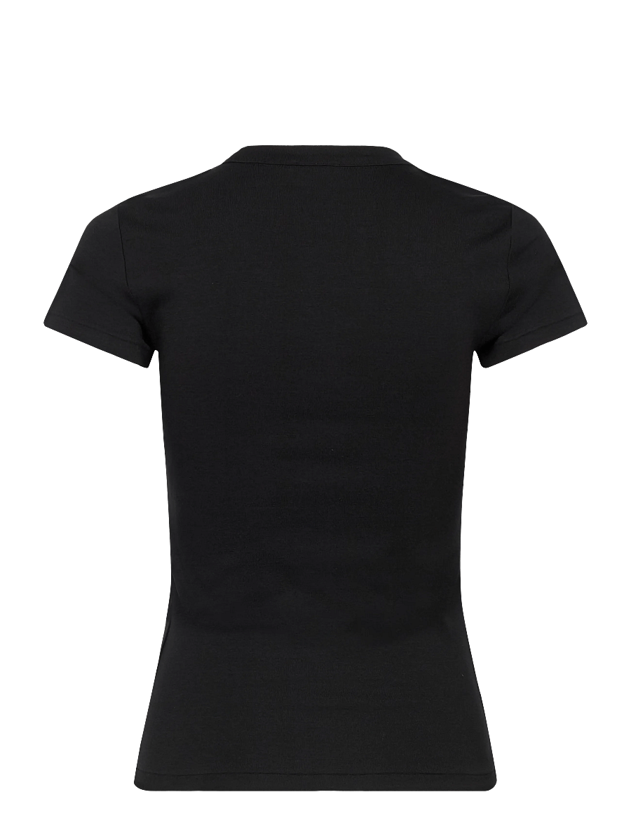 Polo Ralph Lauren - 95/5 1X1 RIB-KNT-T-SHIRT - t-shirts & tops - polo black - 2