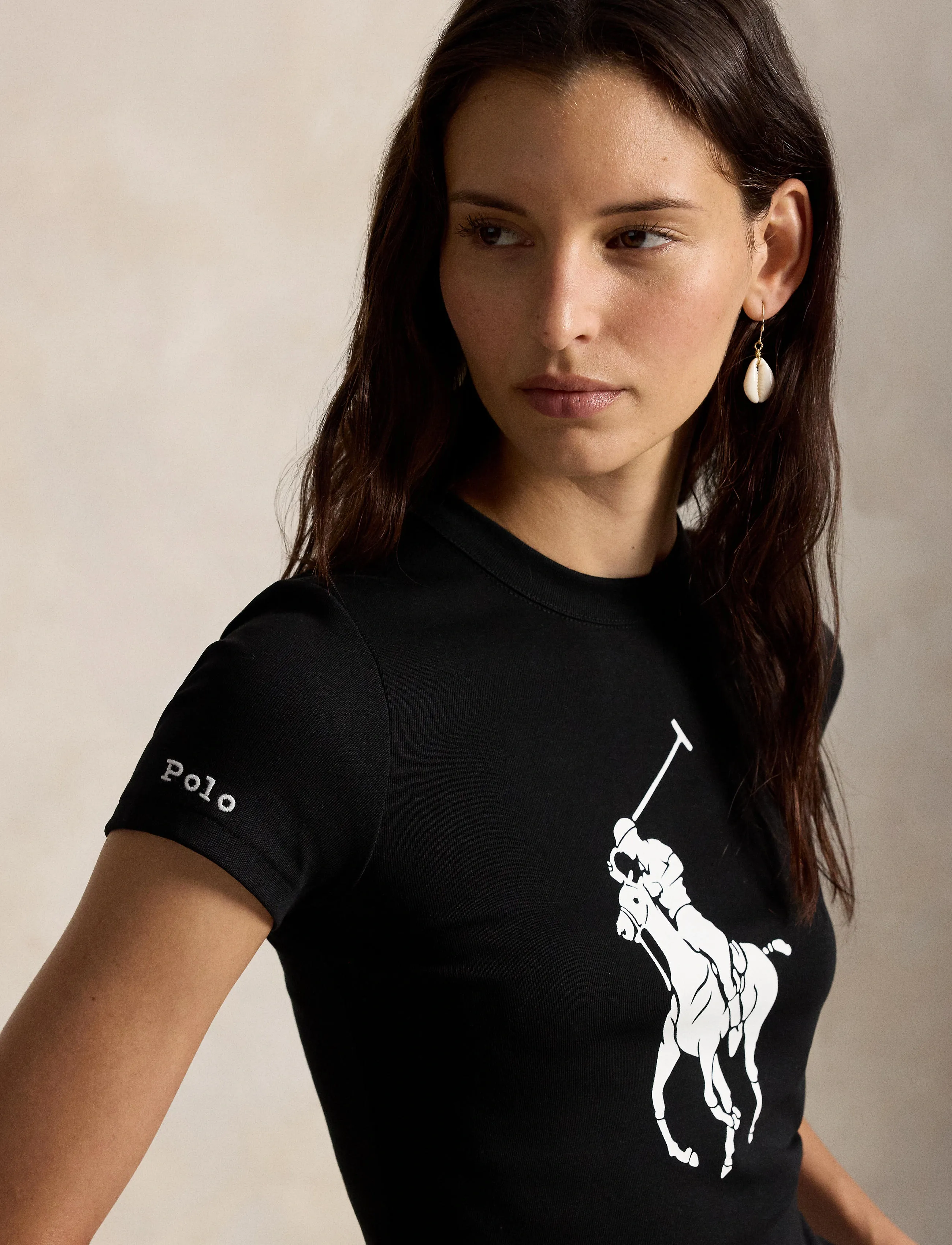 Polo Ralph Lauren - 95/5 1X1 RIB-KNT-T-SHIRT - t-shirts - polo black - 4