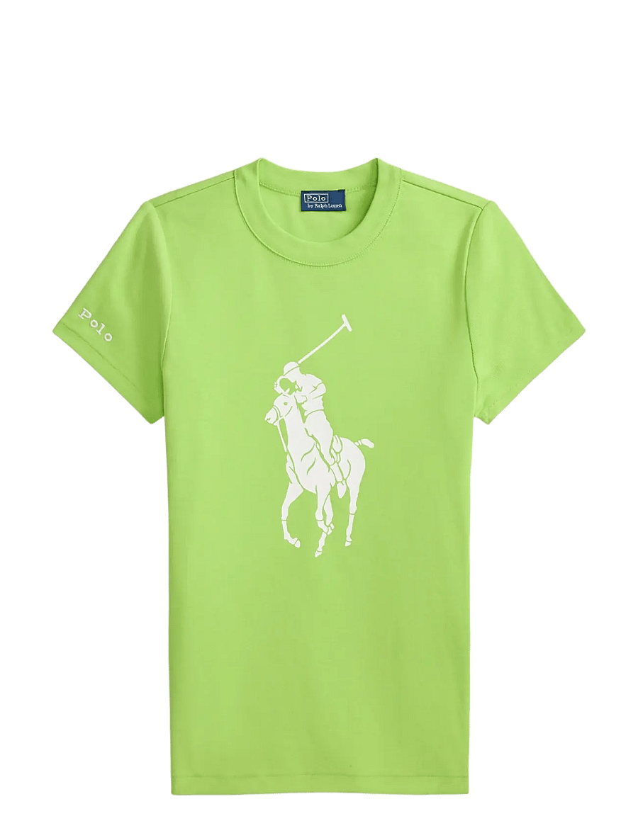 Polo Ralph Lauren - 95/5 1X1 RIB-KNT-T-SHIRT - t-shirts & tops - riviera green - 1