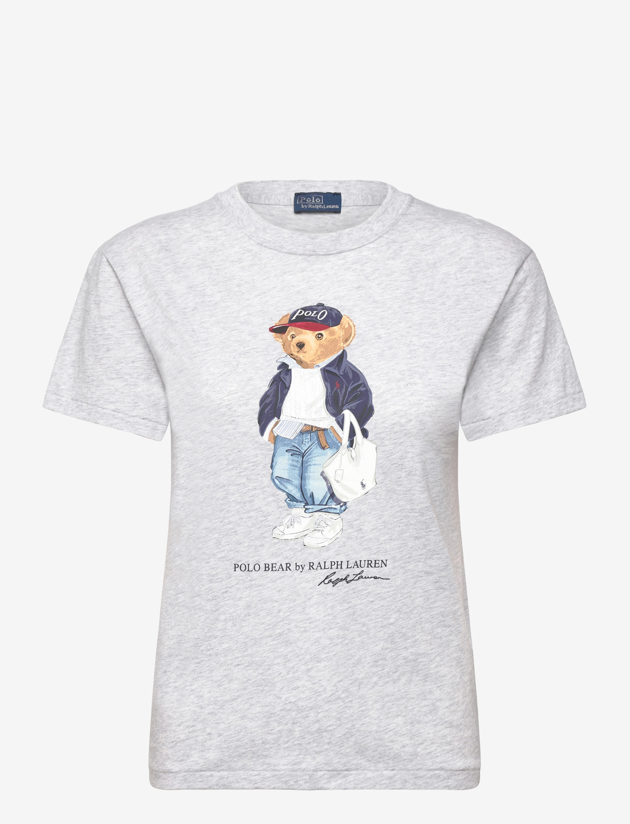 Polo Ralph Lauren - Polo Bear Cotton Jersey Tee - t-särgid - light smoke heath - 0