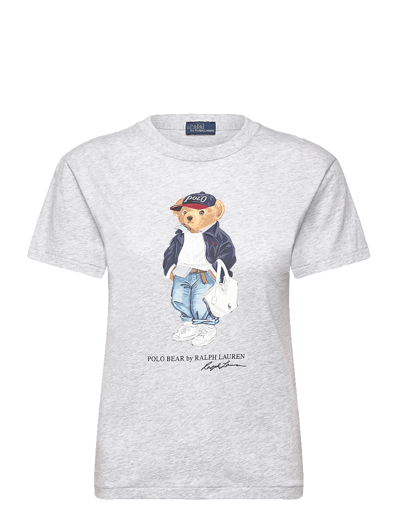 Polo Ralph Lauren - Polo Bear Cotton Jersey Tee - t-särgid - light smoke heath - 0