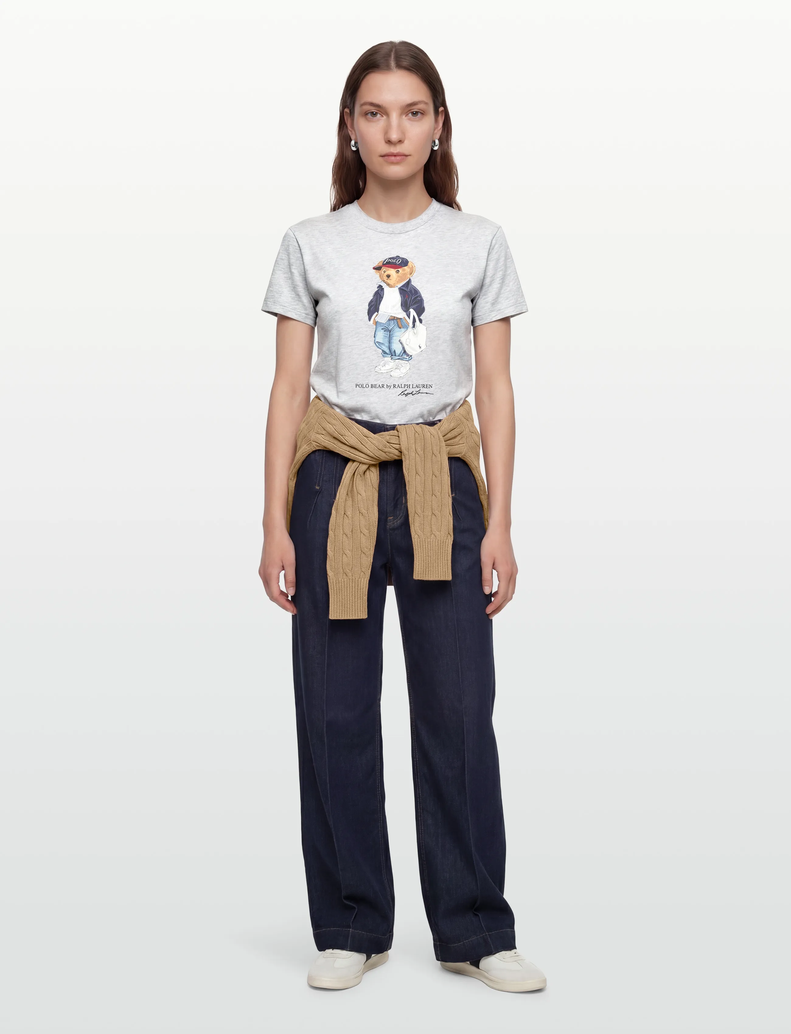 Polo Ralph Lauren 40/1 COTTON JERSEY-KNT-T-SHIRT - Ralph Lauren - LIGHT SMOKE HEATH / grey