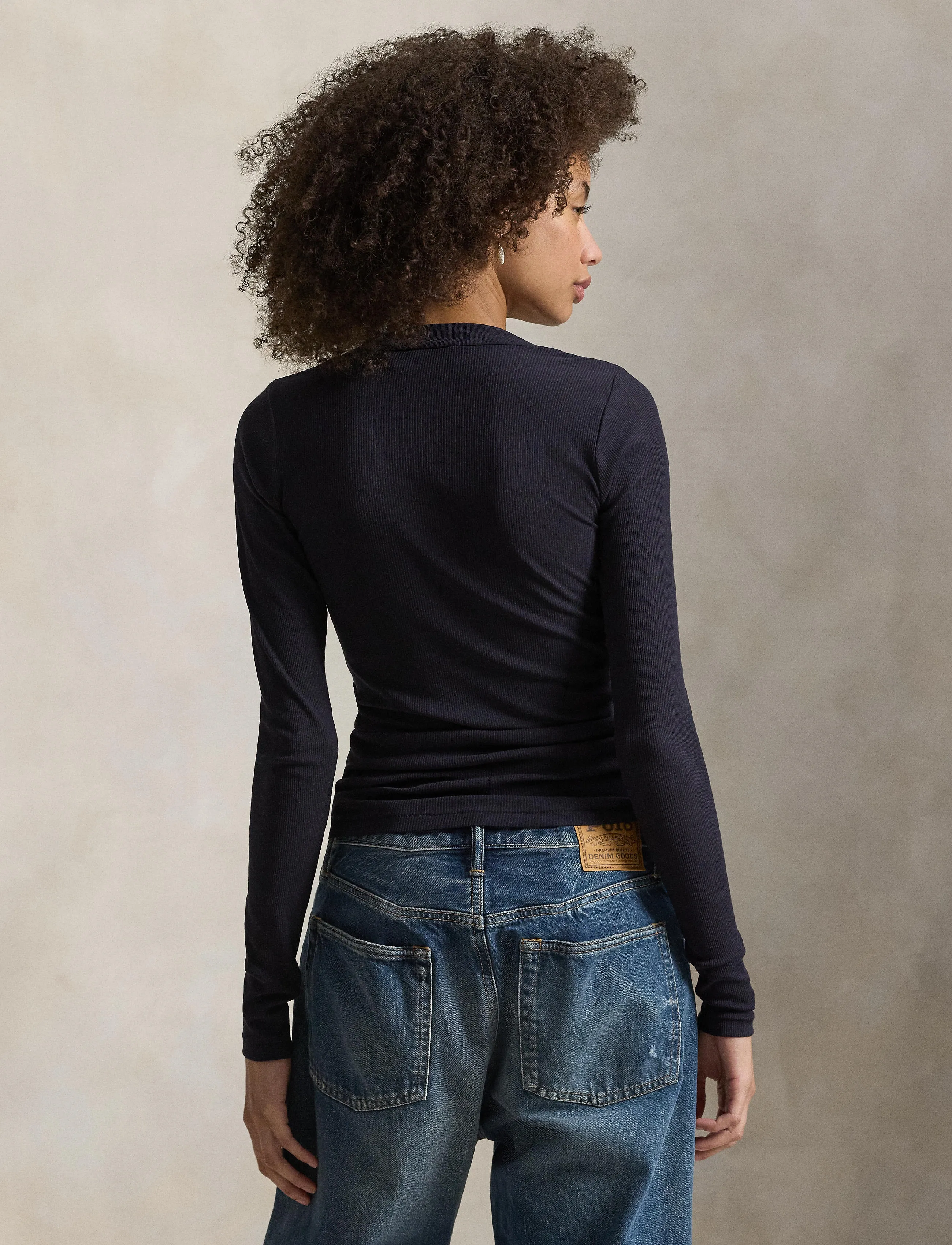 Polo Ralph Lauren - CREPE RIB-KNT-PULLOVER - langærmede toppe - atlantic - 5