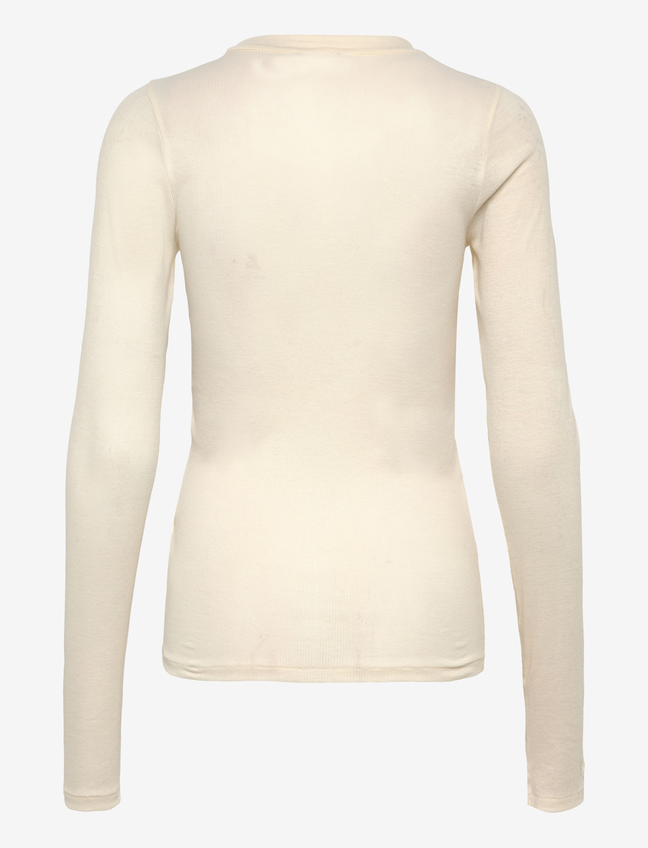 Polo Ralph Lauren - Ribbed Cotton Henley Shirt - langærmede toppe - warm white - 1