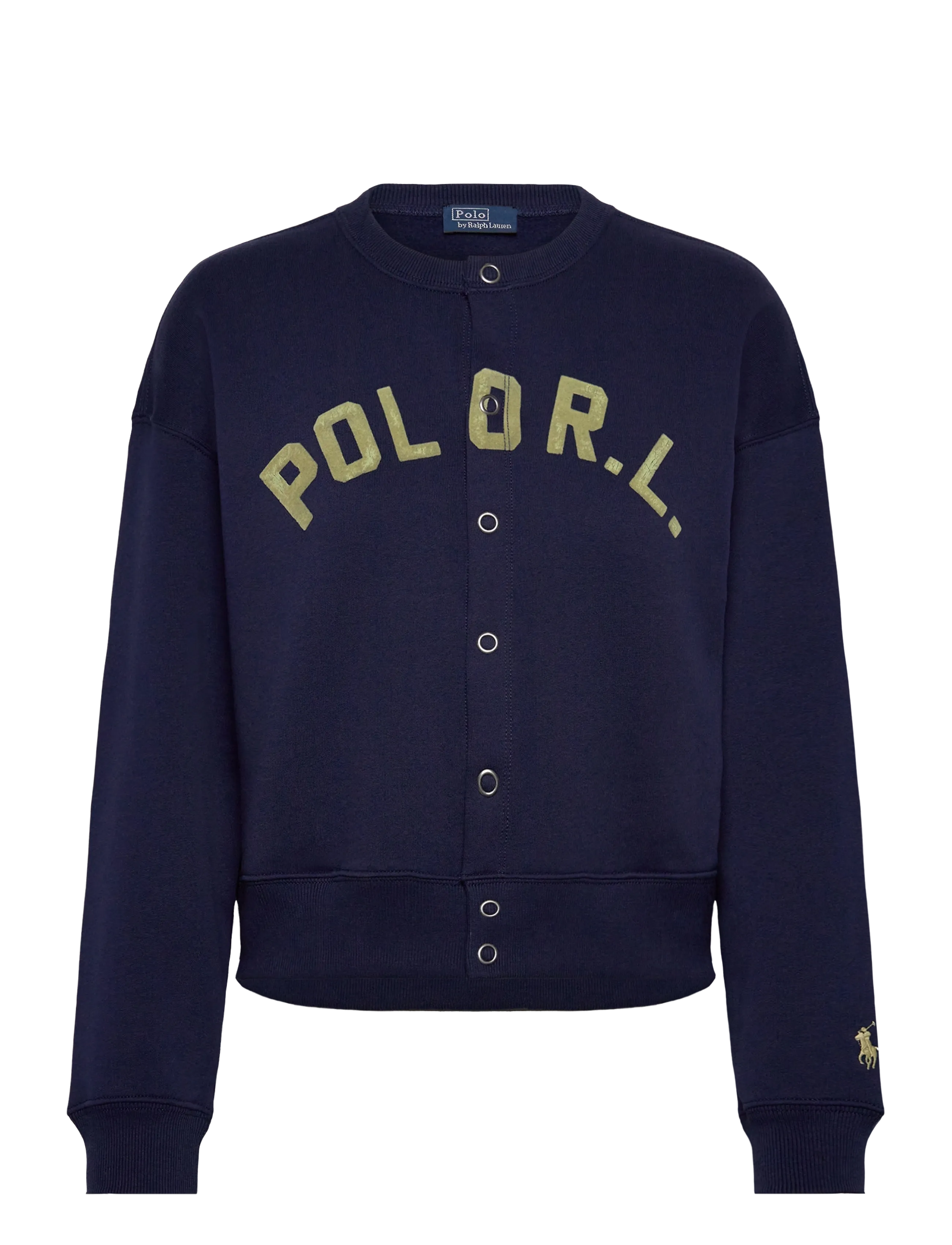 Logo Fleece Cardigan - NEWPORT NAVY