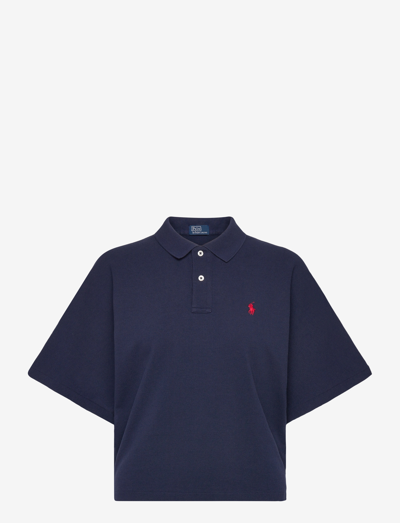 Polo Ralph Lauren - HEAVYWEIGHT PIQUE-KNT-POLO - t-shirts & tops - newport navy - 0