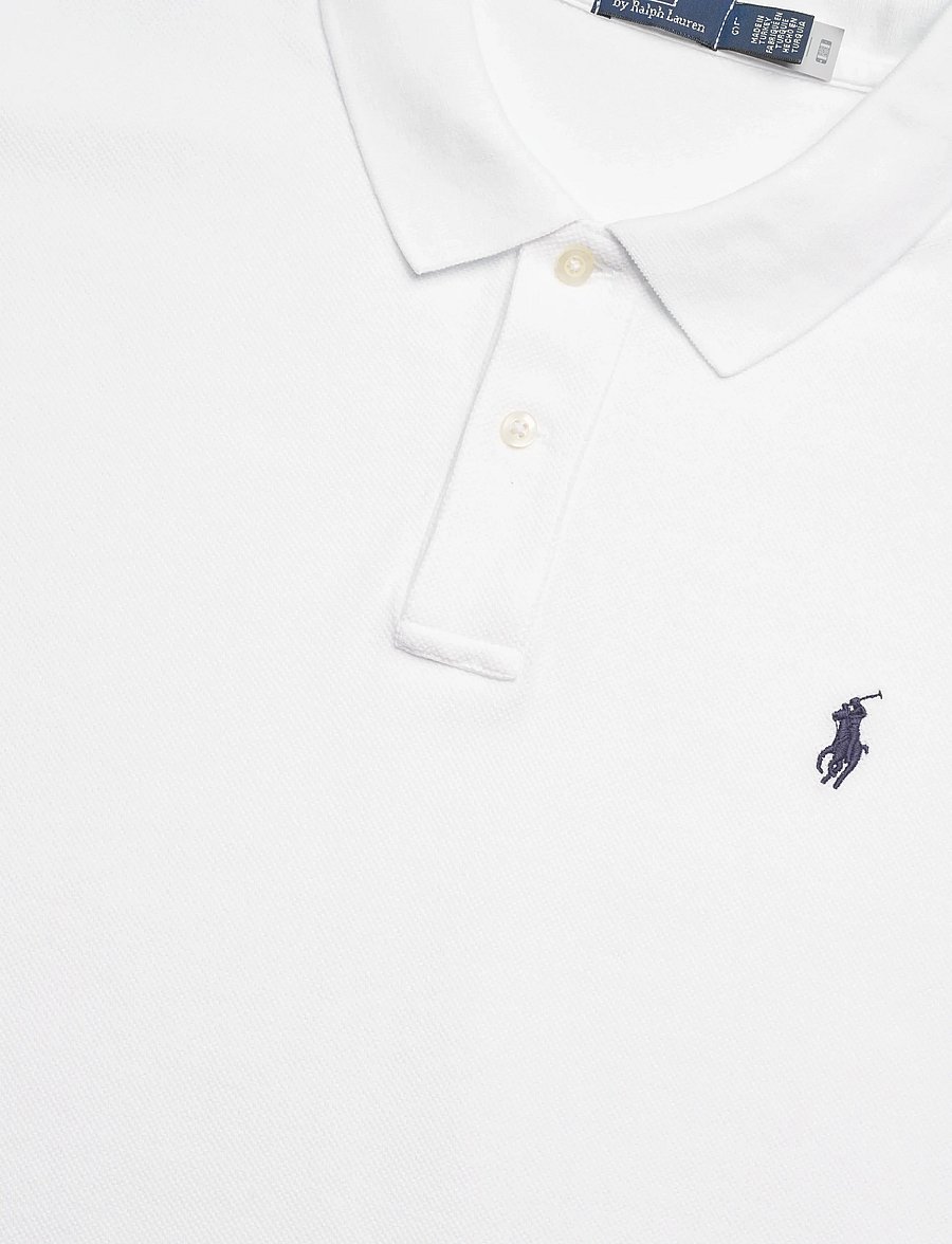 Polo Ralph Lauren - Dolman-Sleeve Mesh Polo Shirt - poloskjorter - white - 5