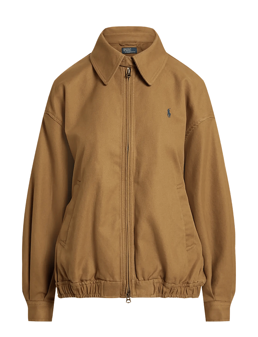 Polo Ralph Lauren - Oversized Cotton Windbreaker - windjacken - tan - 0