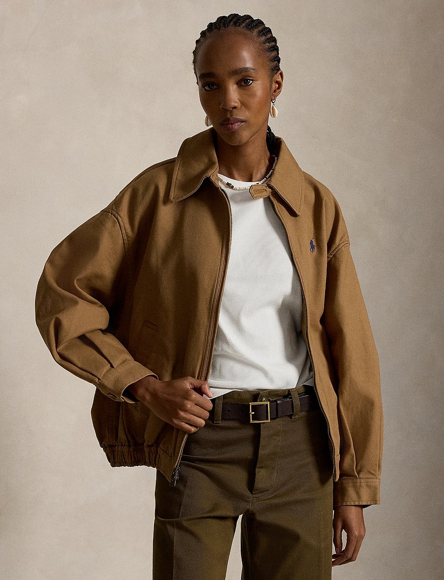 Polo Ralph Lauren - Oversized Cotton Windbreaker - windjacken - tan - 3