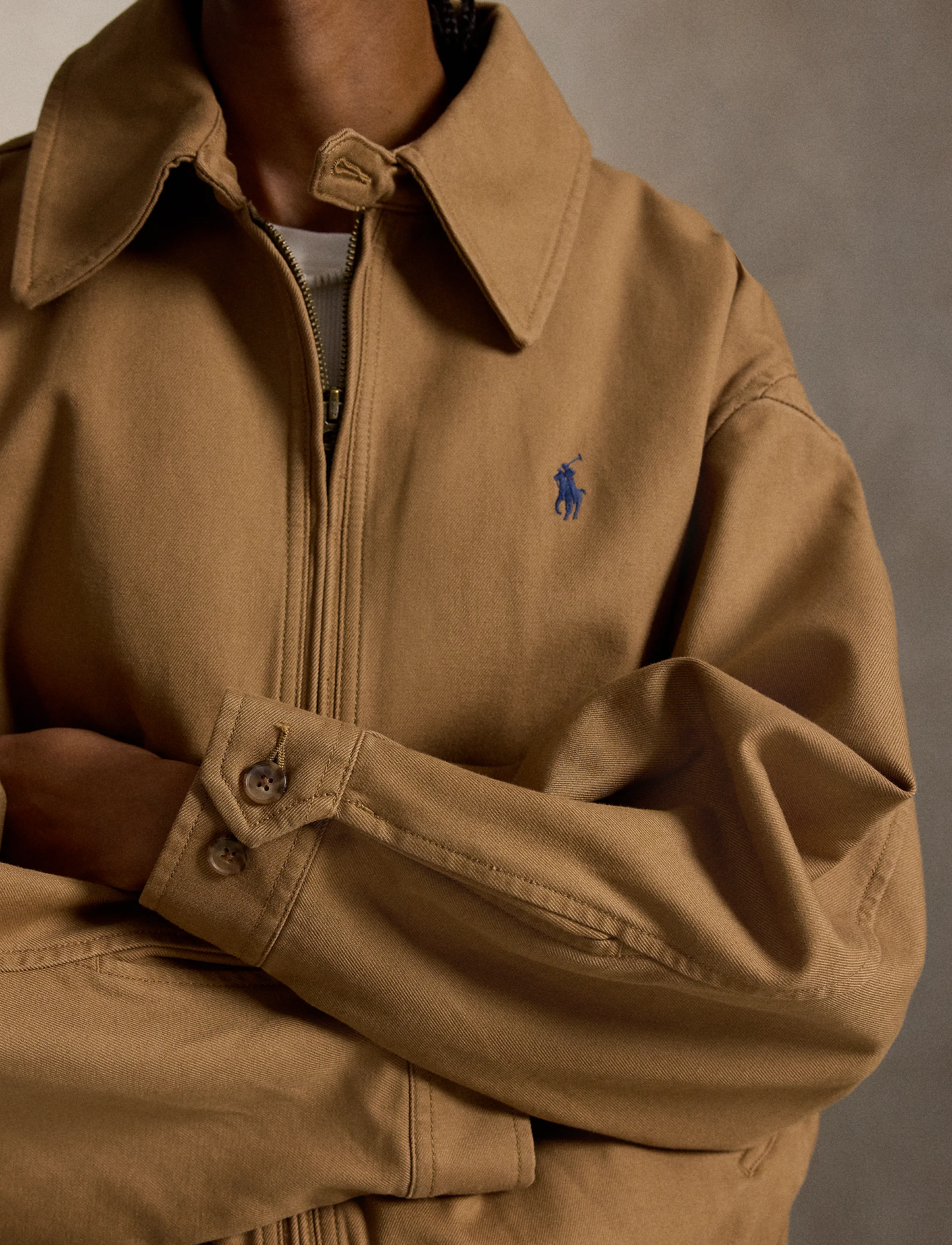 Polo Ralph Lauren - Oversized Cotton Windbreaker - tan - 4