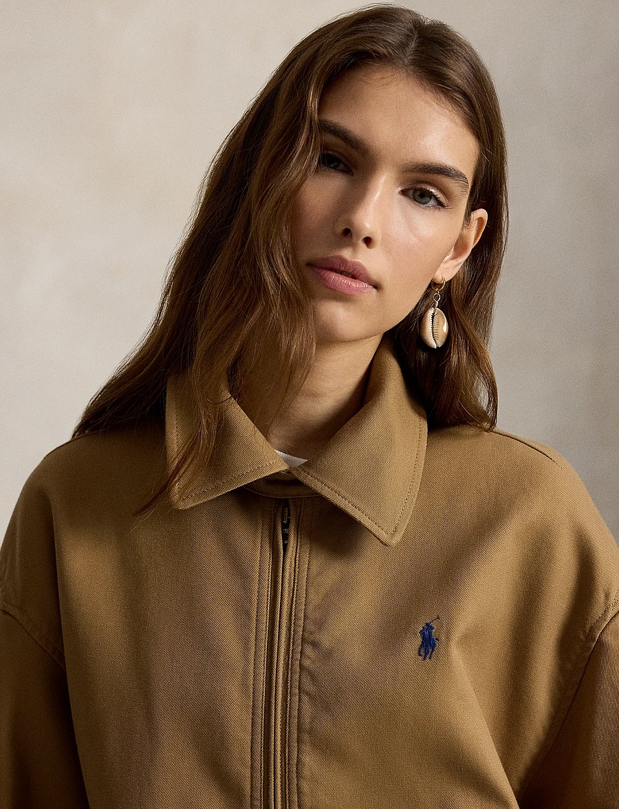 Polo Ralph Lauren - Oversize Cotton Windbreaker - striukės nuo vėjo - tan - 5
