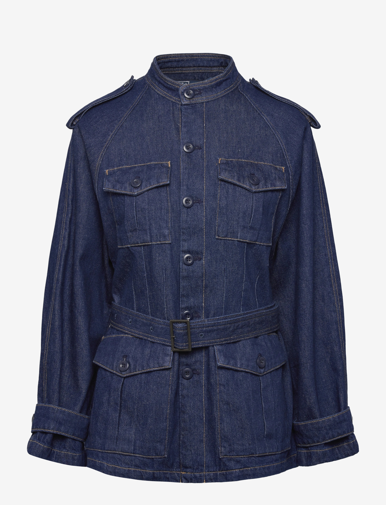 Polo Ralph Lauren - Belted Denim Utility Jacket - utility jakid - hillsten wash - 0