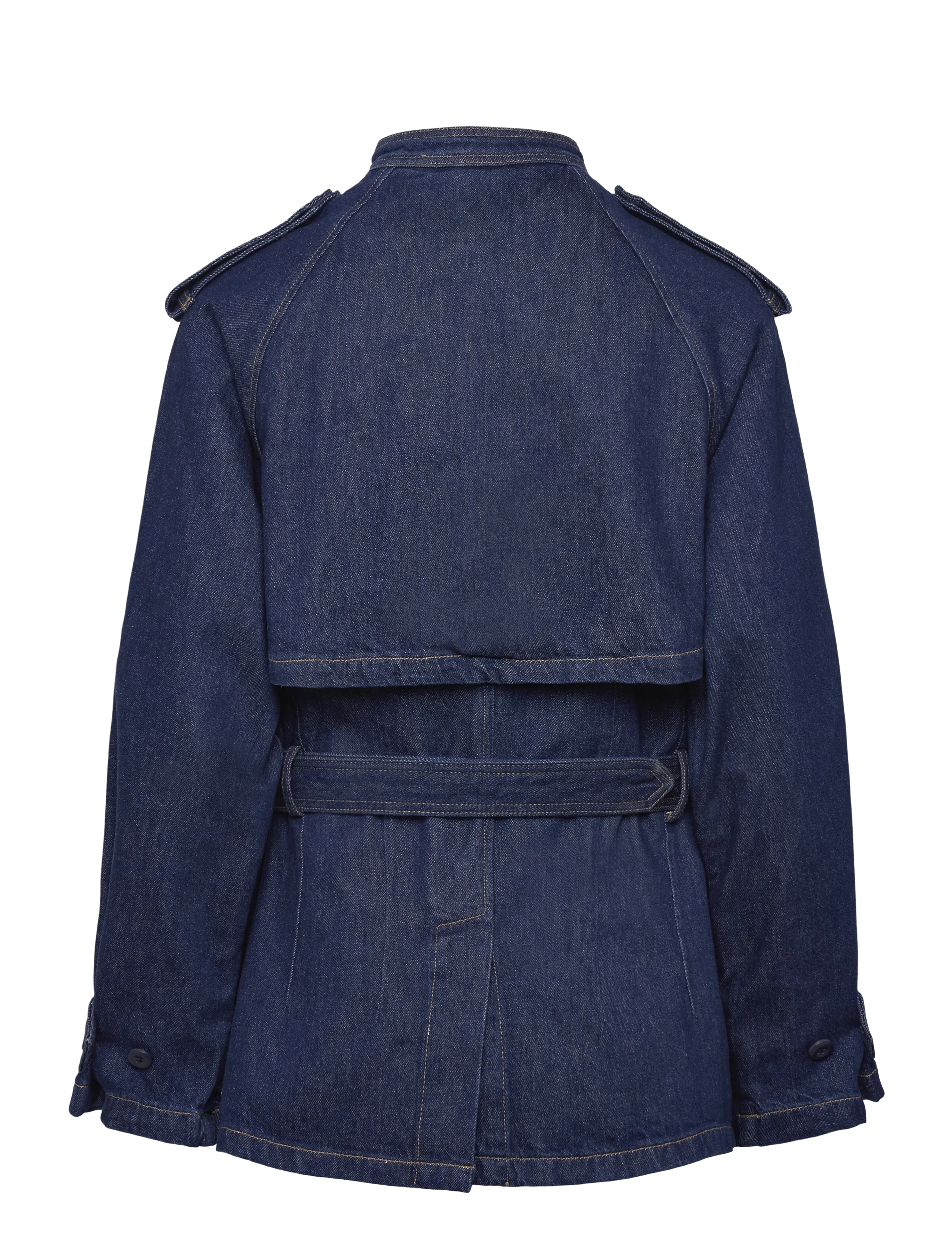 Polo Ralph Lauren - Belted Denim Utility Jacket - forårsjakker - hillsten wash - 2