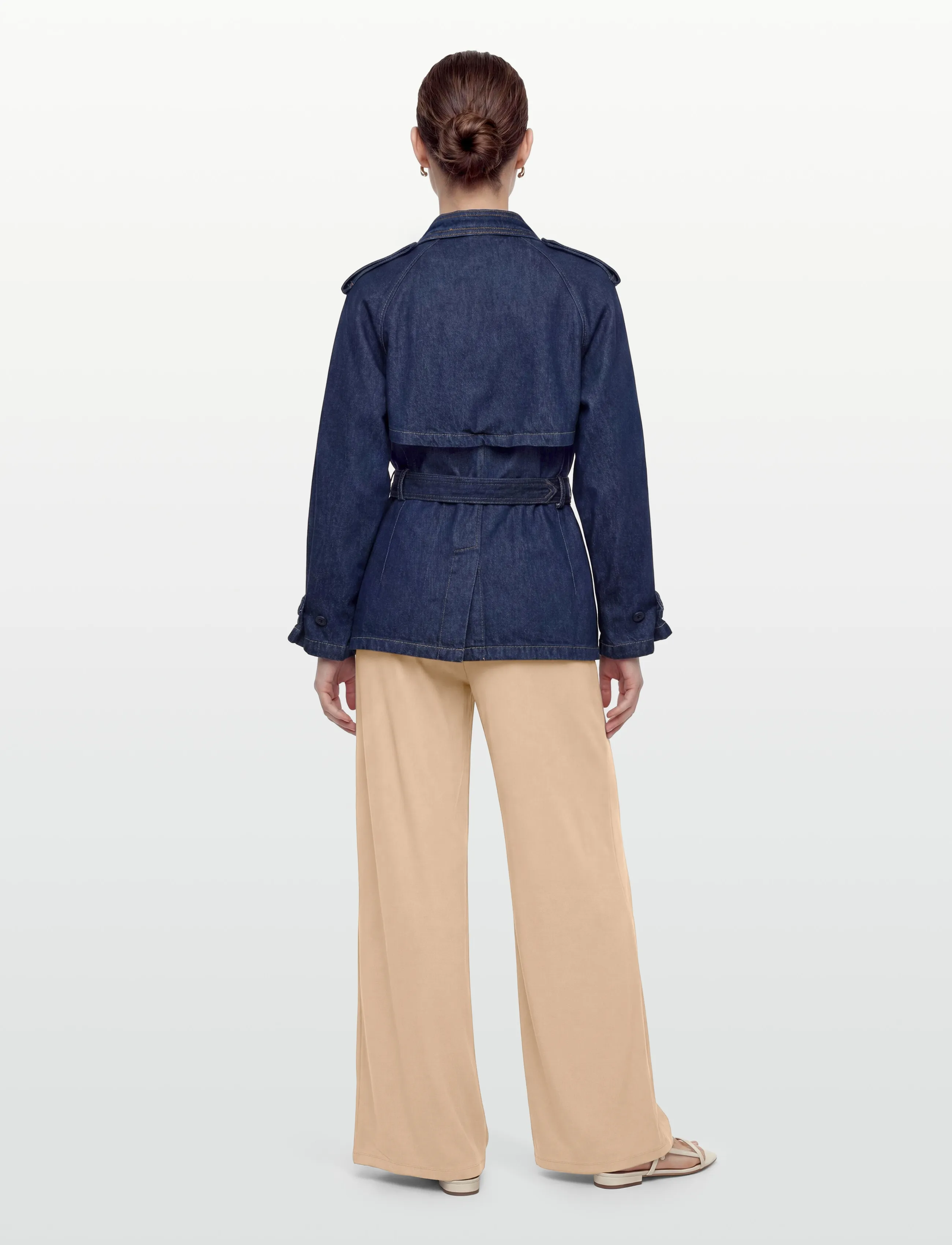 Polo Ralph Lauren - Belted Denim Utility Jacket - forårsjakker - hillsten wash - 4