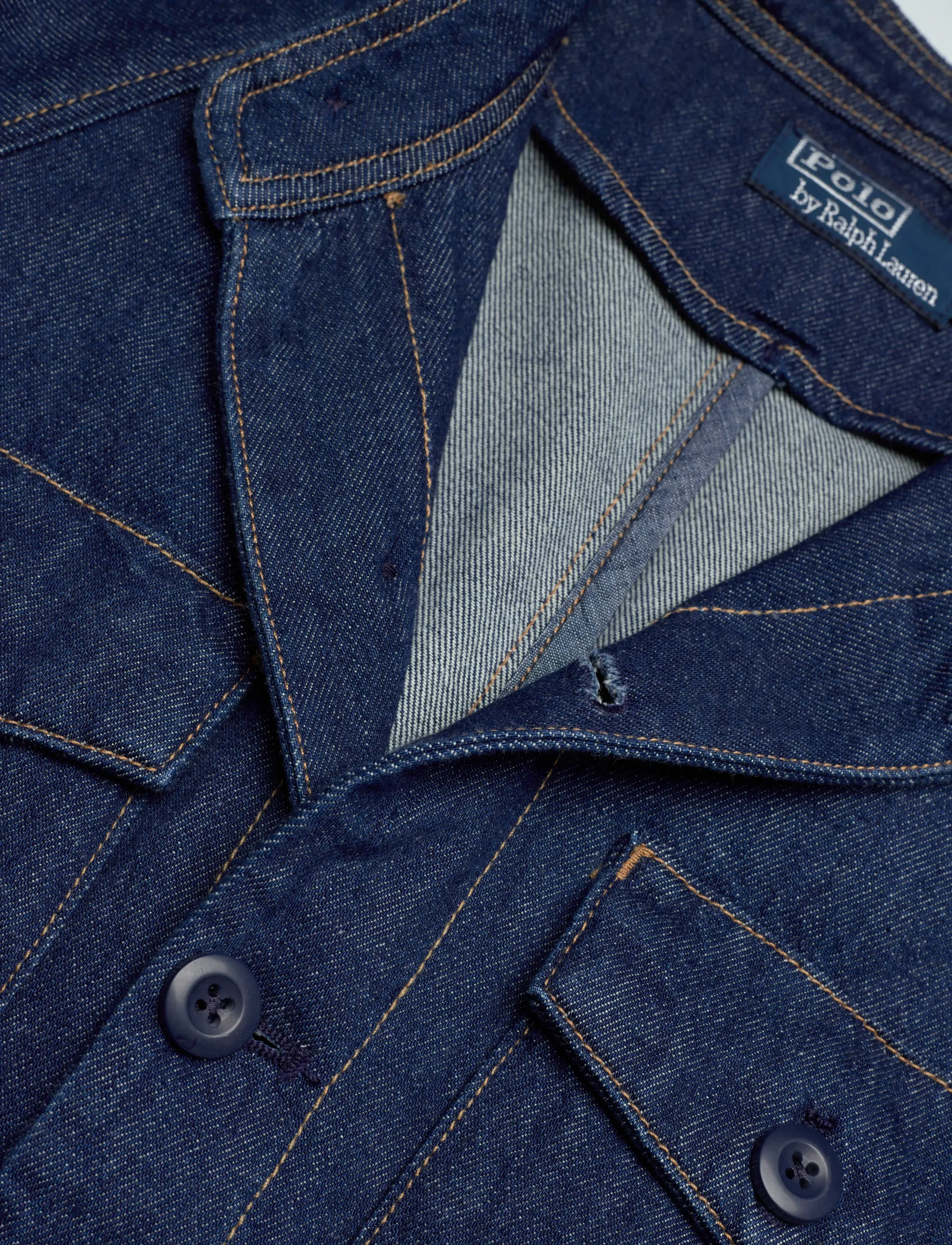 Polo Ralph Lauren - Belted Denim Utility Jacket - forårsjakker - hillsten wash - 5