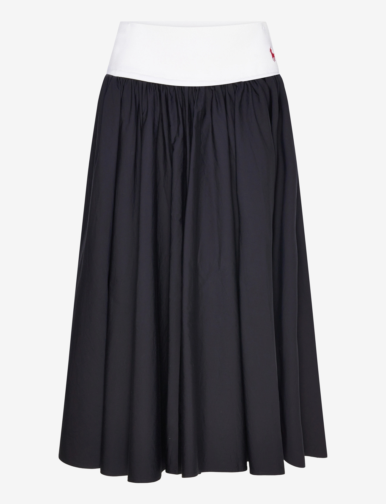 Polo Ralph Lauren - Contrast-Waistband A-Line Skirt - midi - atlantic - 0