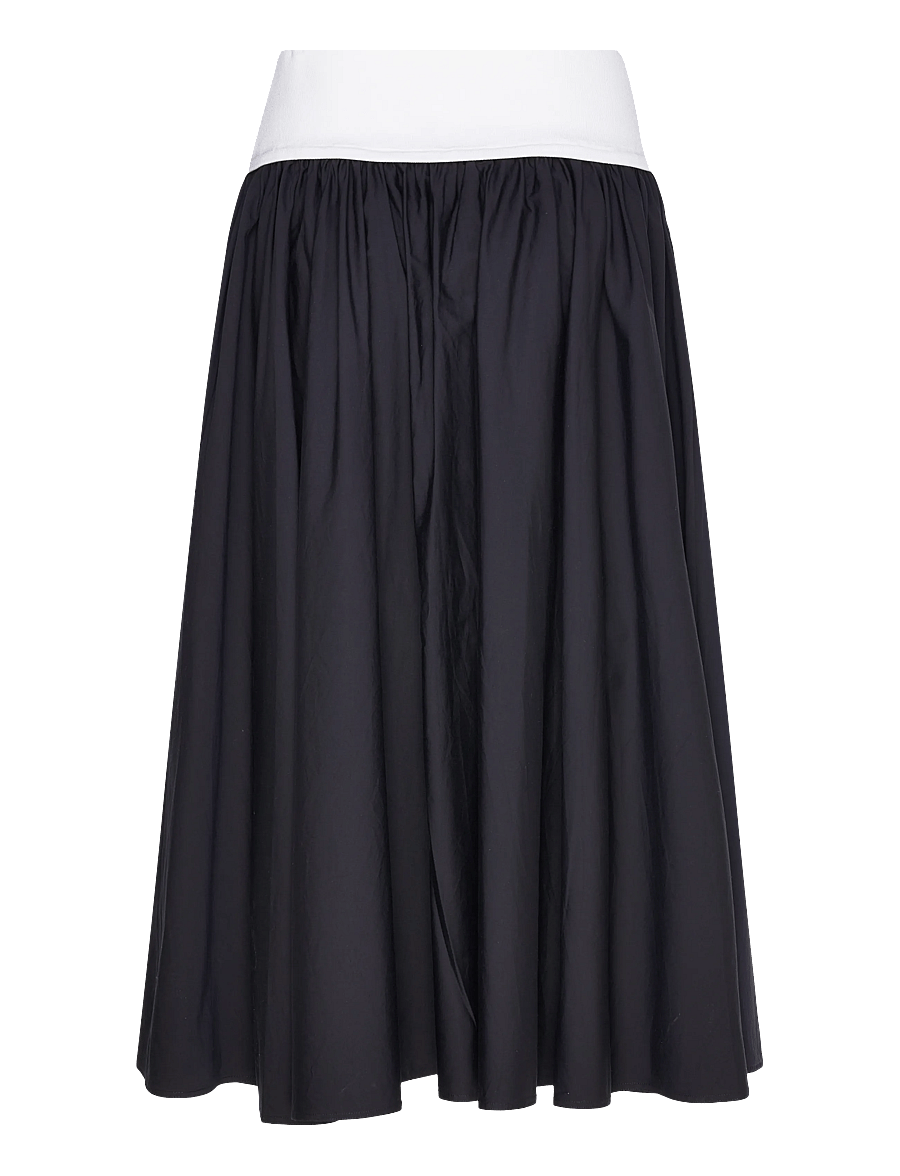 Polo Ralph Lauren - Contrast-Waistband A-Line Skirt - midi - atlantic - 2