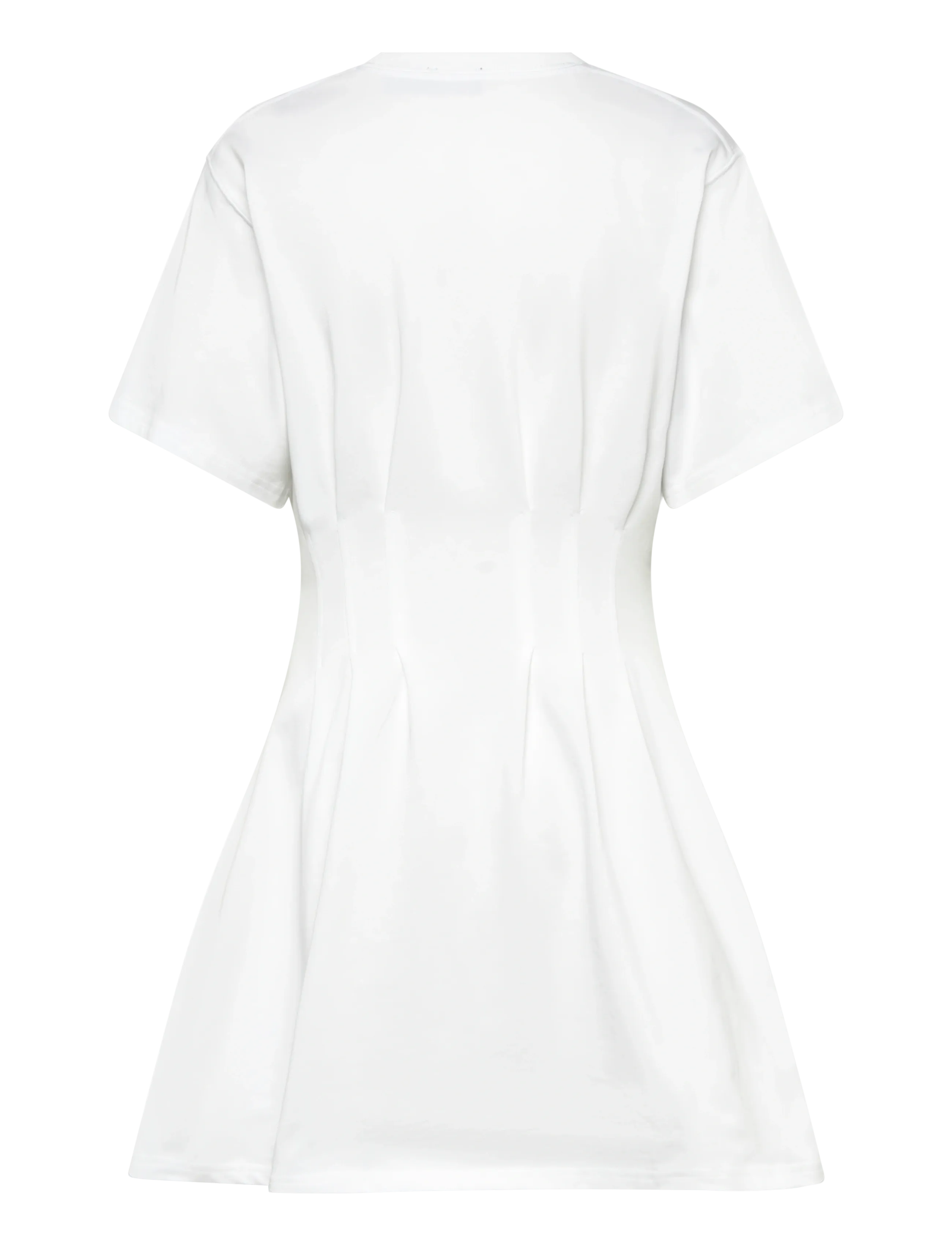 Polo Ralph Lauren - Shaped Cotton Jersey Tee Dress - sommarklänningar - white - 2