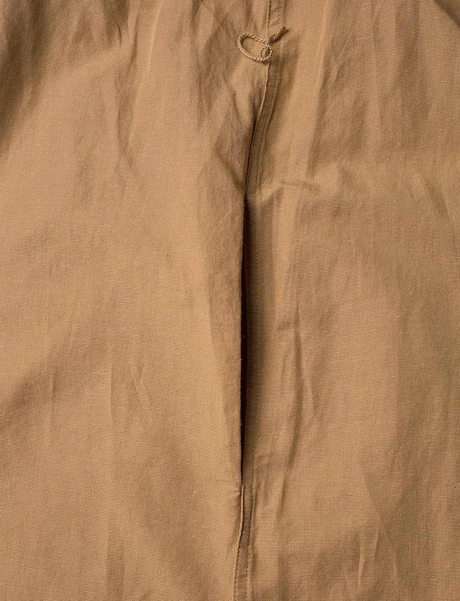 Polo Ralph Lauren - Cotton-Linen Belted Shirtdress - skjortekjoler - classic camel - 4