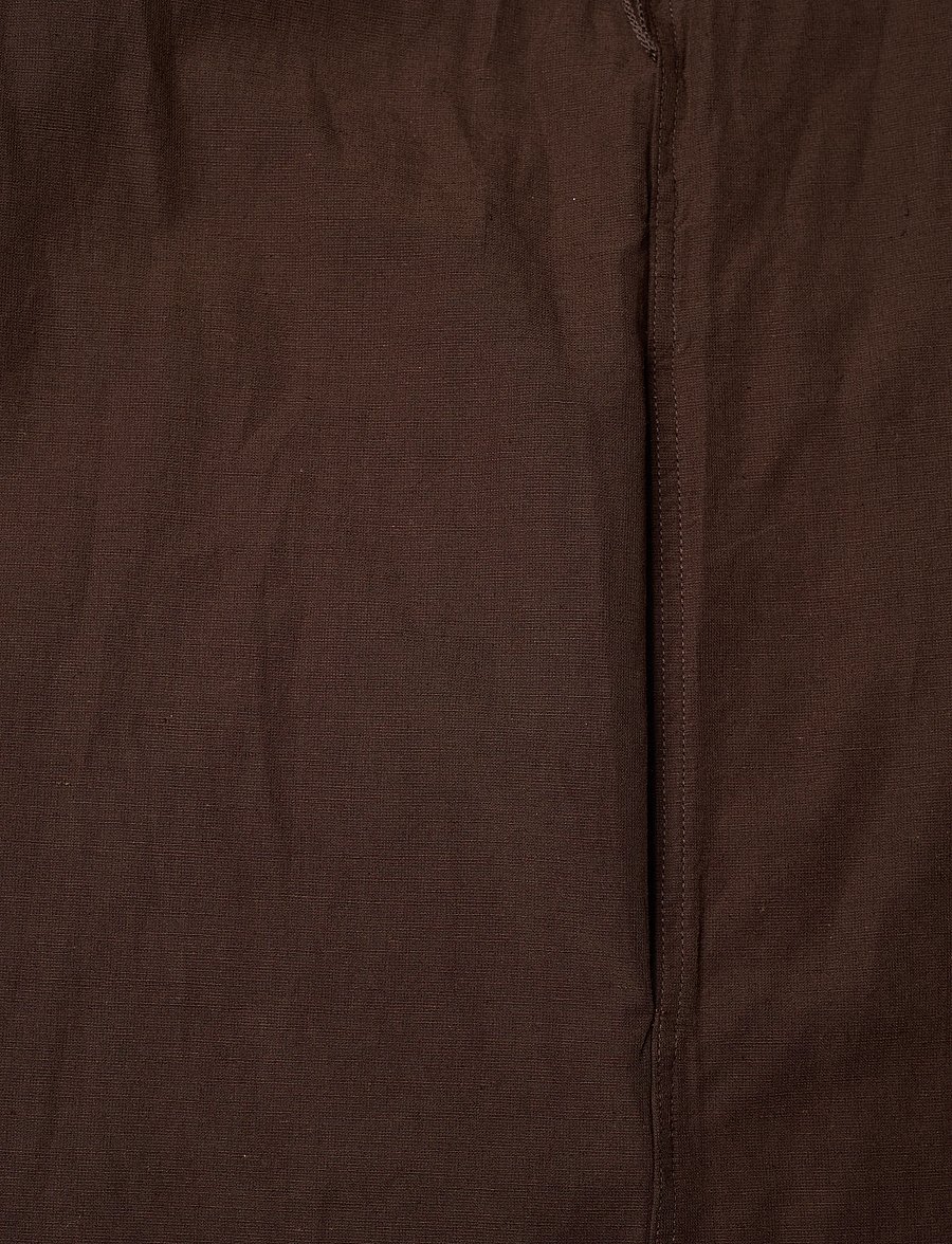 Polo Ralph Lauren - Cotton-Linen Belted Shirtdress - robes chemises - dark brown - 4