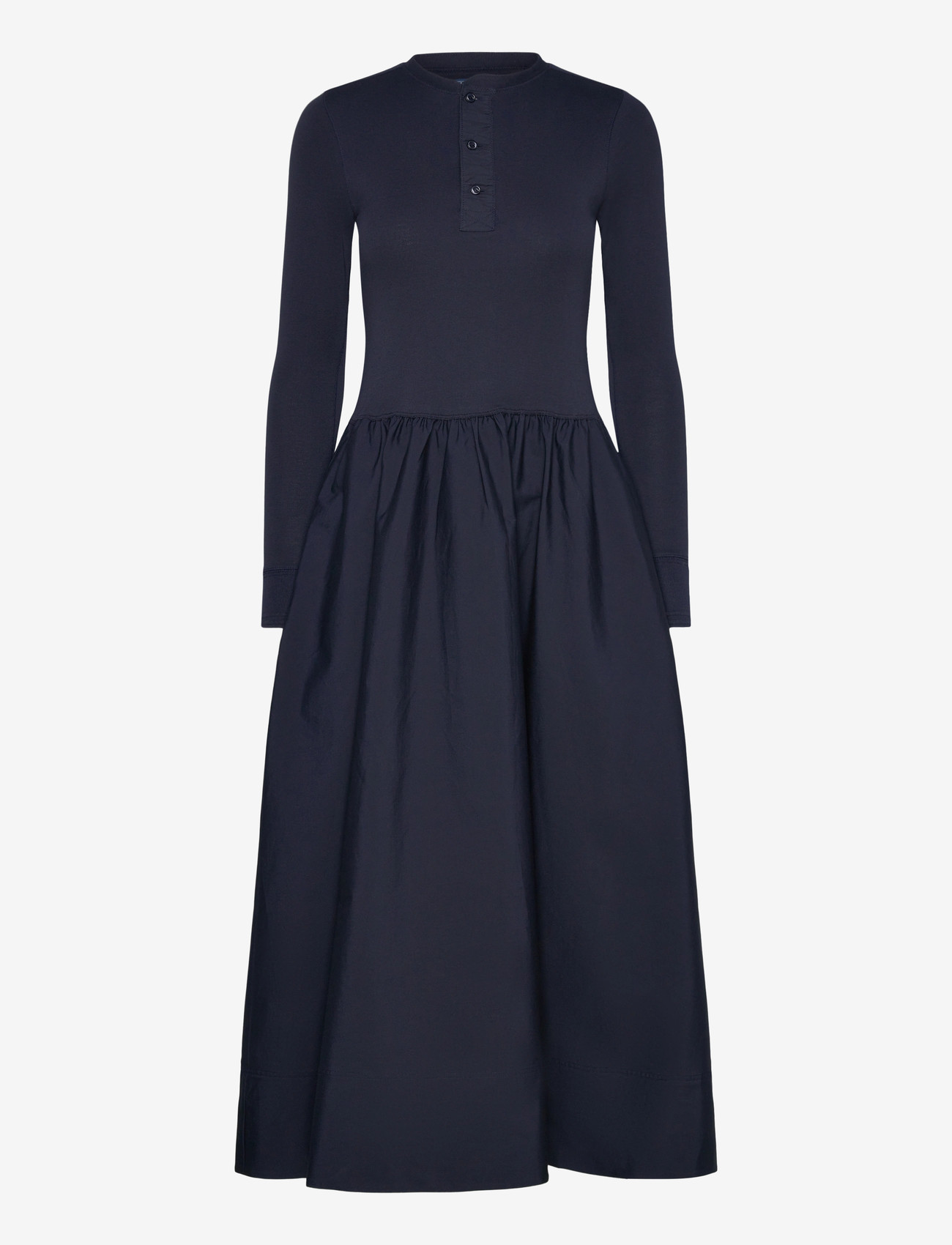 Polo Ralph Lauren - Cotton Henley Dress - midi-kleider - aviator navy - 0