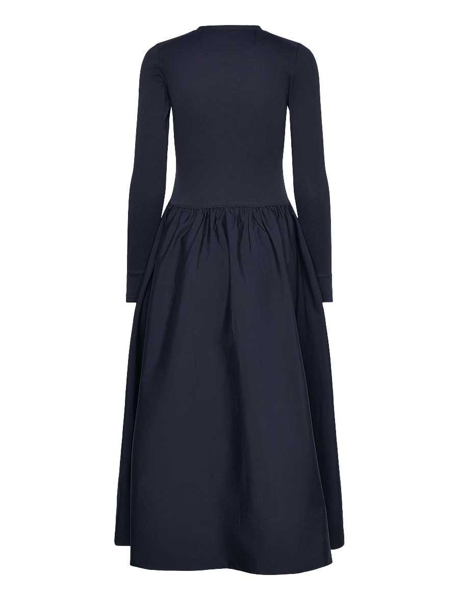 Polo Ralph Lauren - Cotton Henley Dress - midi dresses - aviator navy - 1