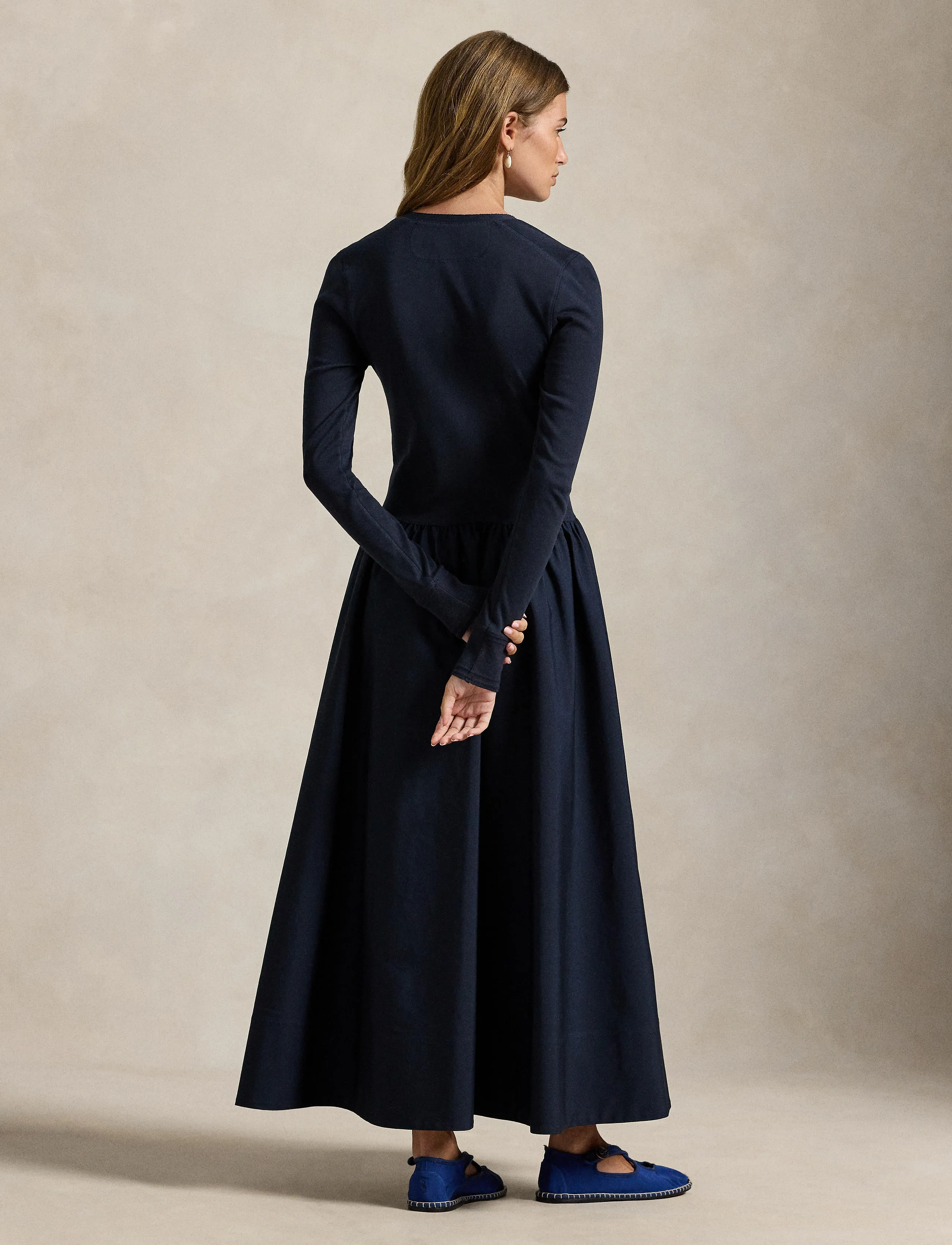 Polo Ralph Lauren - Cotton Henley Dress - robes midi - aviator navy - 2