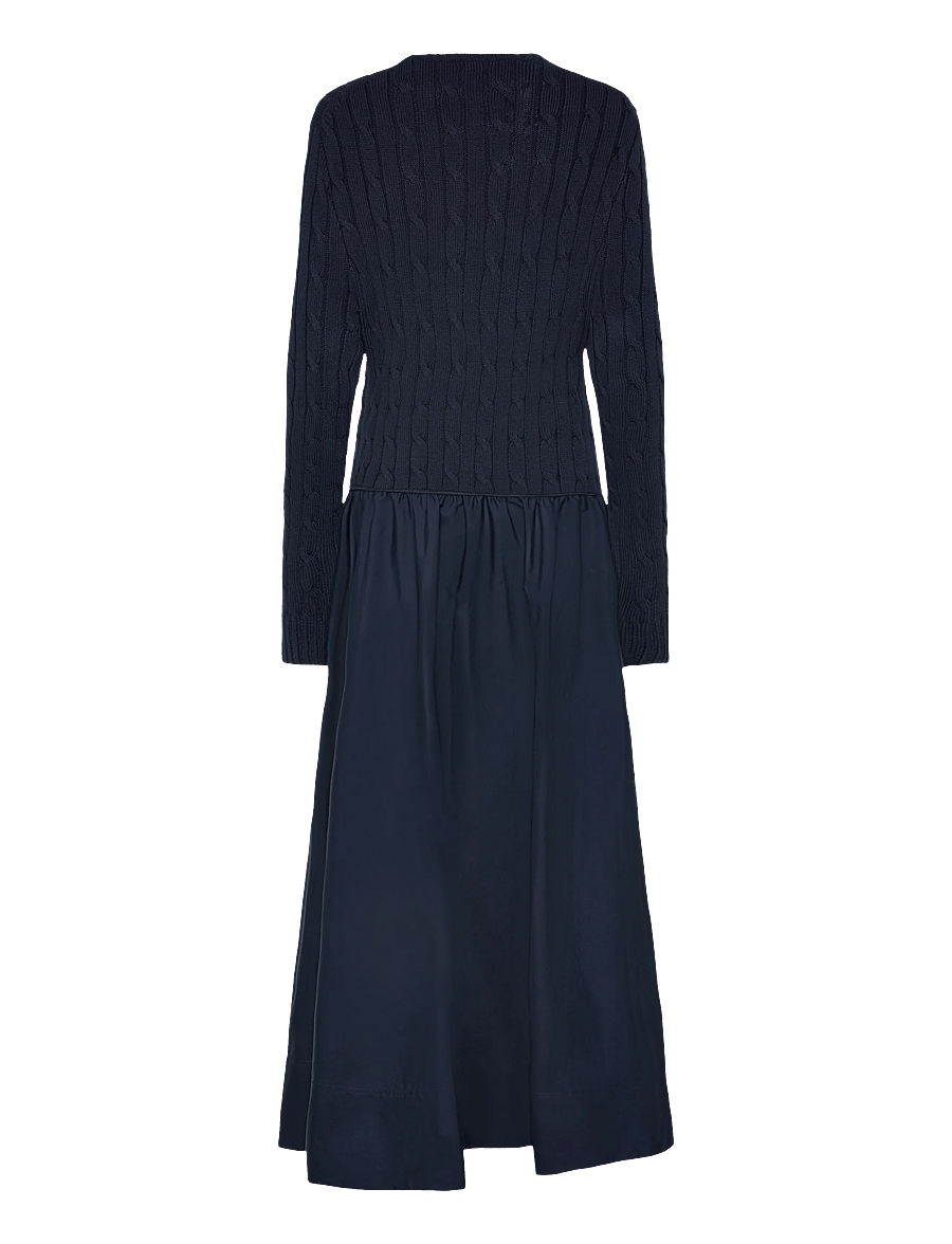 Polo Ralph Lauren - CTN/60/1 CTN POPLN-WVN-DRESSES - strickkleider - hunter navy - 2
