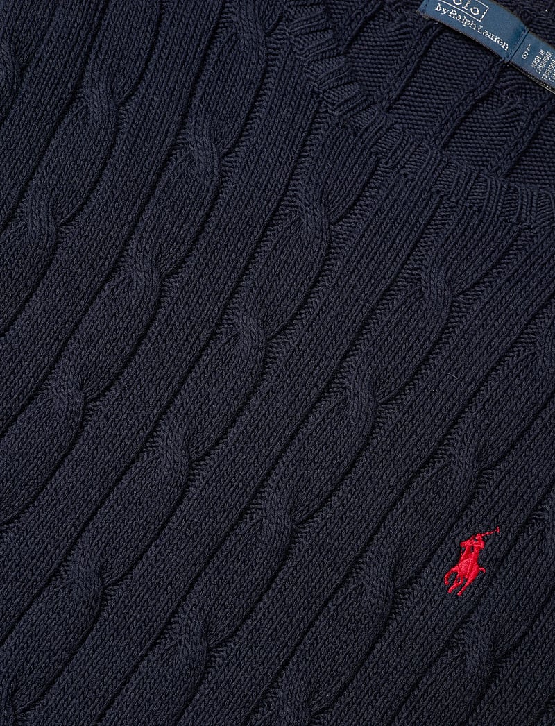 Polo Ralph Lauren - Cable-Knit Bodice Cotton Dress - maxi dresses - hunter navy - 2