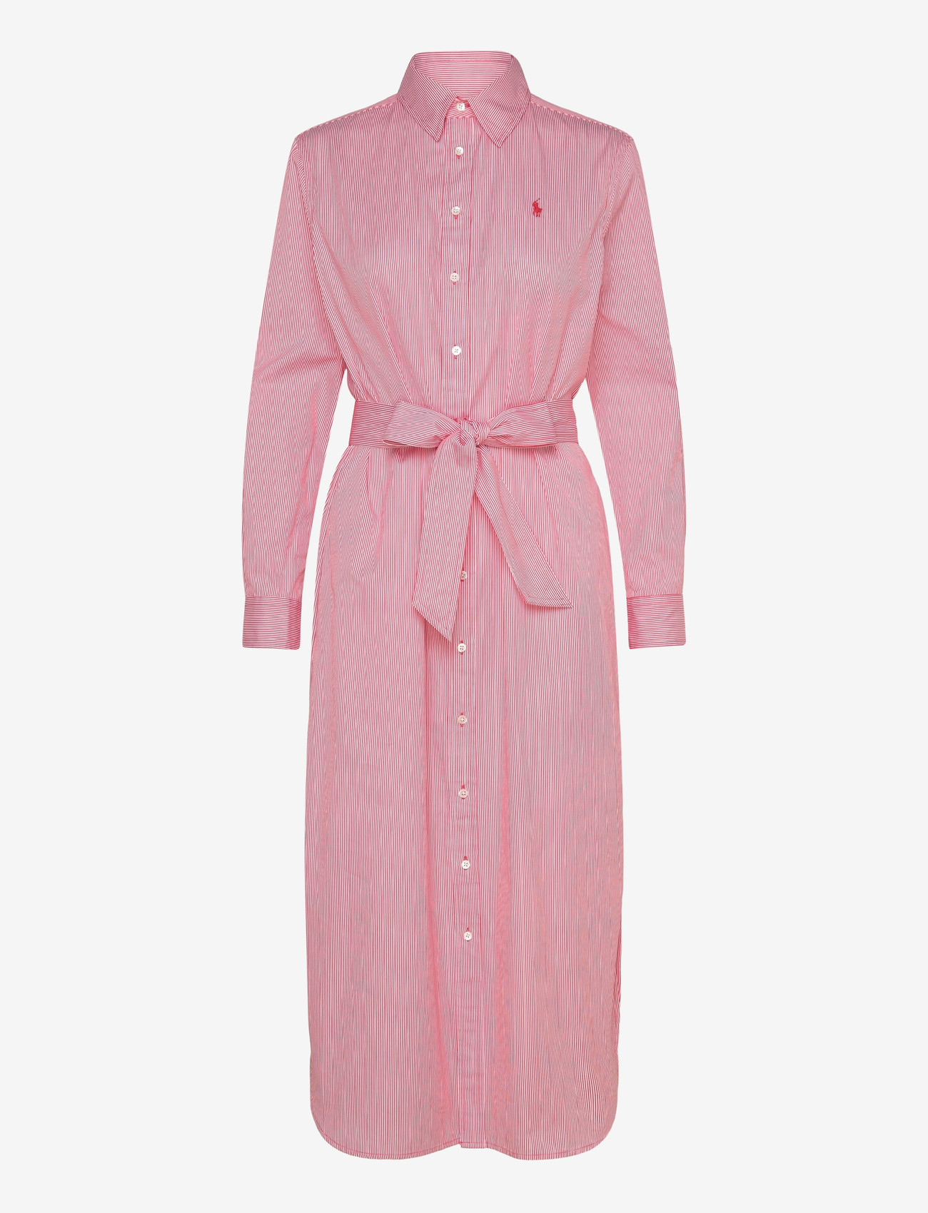 open lace back dress Ralph Lauren Girls Striped Poplin Shirt Dress in Pink