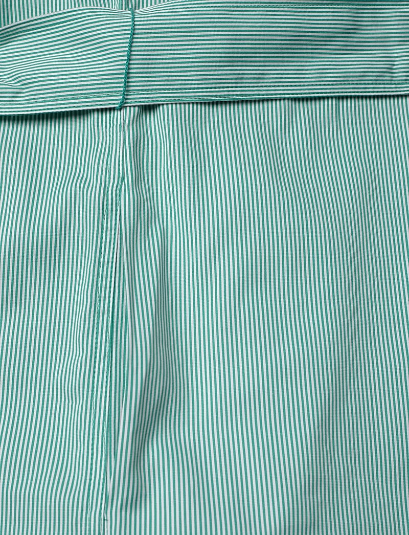 Polo Ralph Lauren - Belted Striped Cotton Shirtdress - skjortklänningar - 2000b green white - 5