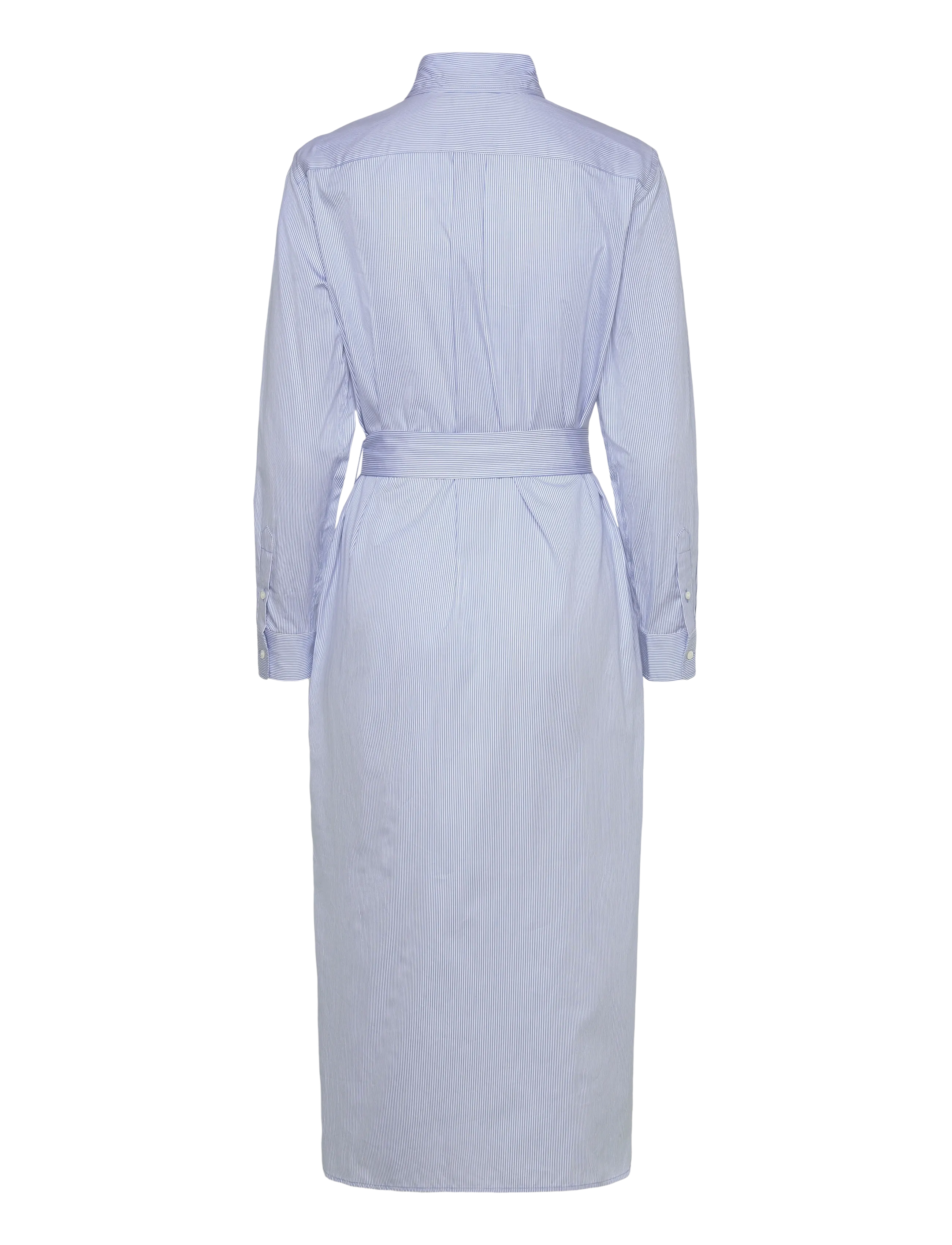 Polo Ralph Lauren - Belted Striped Cotton Shirtdress - robes chemises - 2000c medium blue - 2