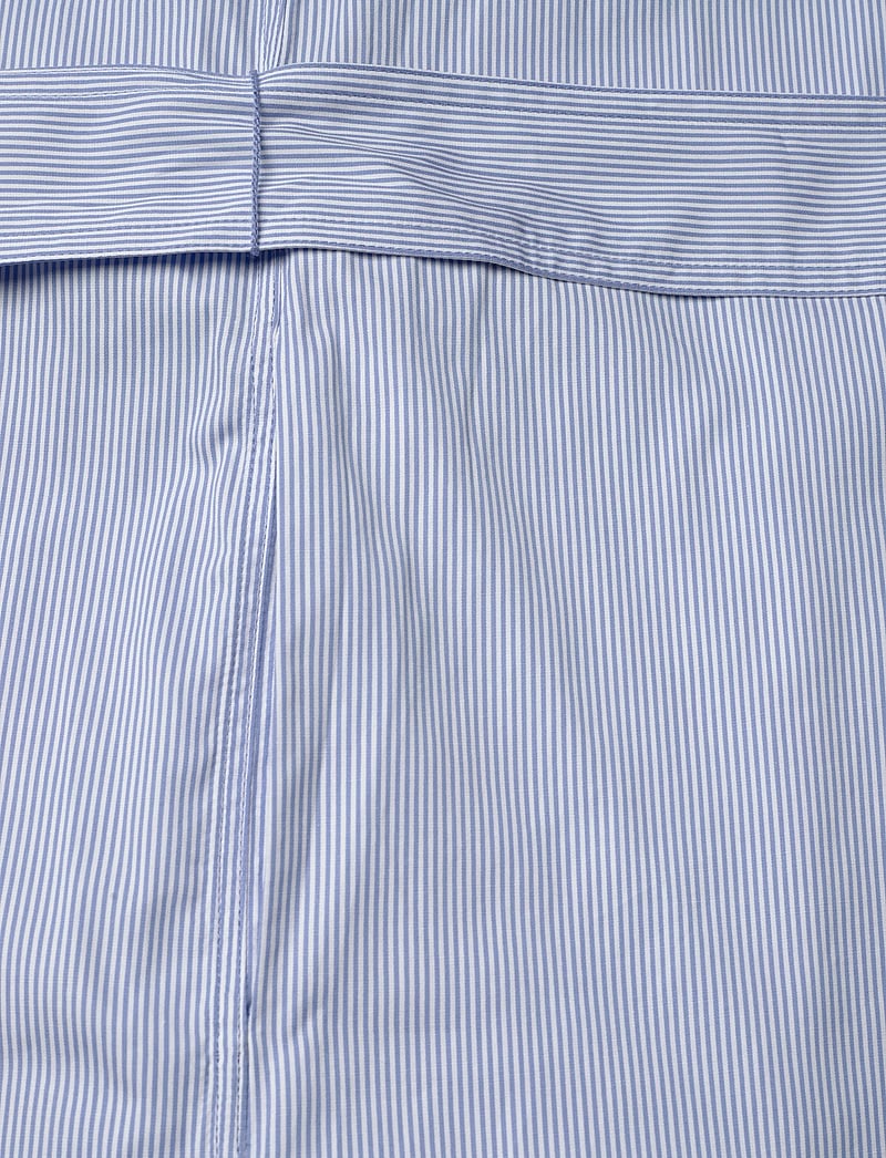 Polo Ralph Lauren - Belted Striped Cotton Shirtdress - midi dresses - 2000c medium blue - 5