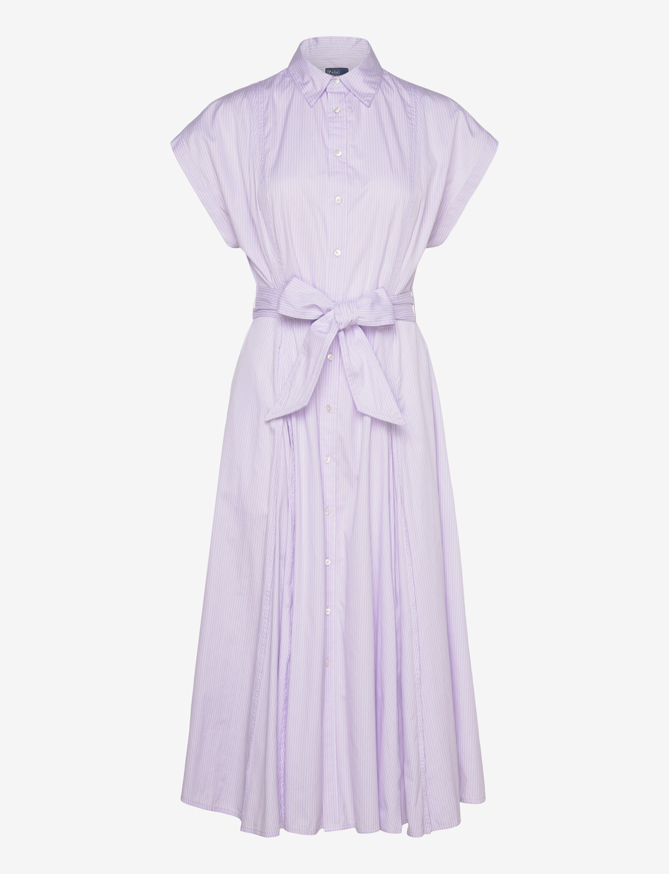 Polo Ralph Lauren - Striped Belted Cotton Dress - sommerkjoler - 1997 purple white - 0