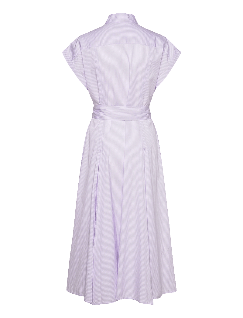 Polo Ralph Lauren - Striped Belted Cotton Dress - sommerkjoler - 1997 purple white - 1