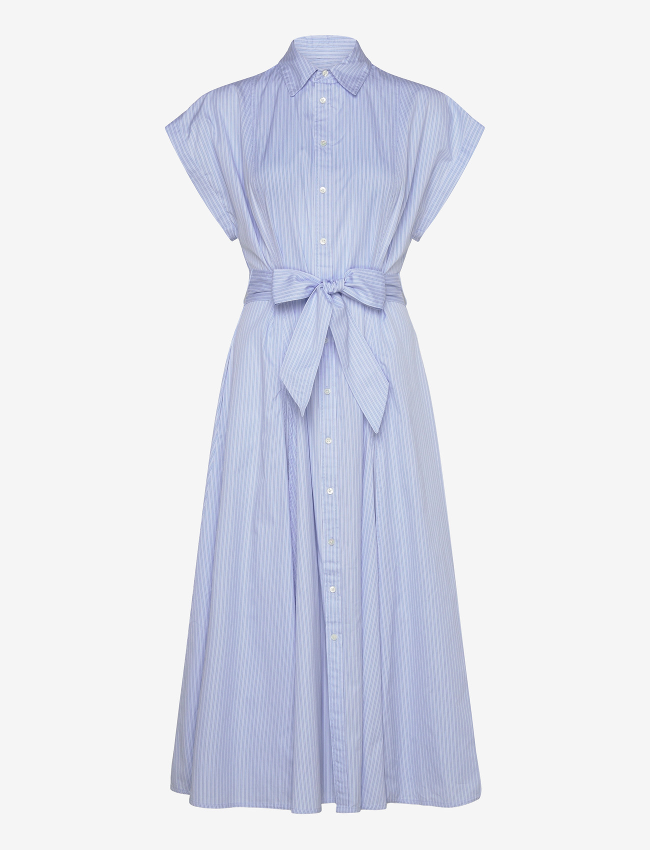 Polo Ralph Lauren - Striped Belted Cotton Dress - suvekleidid - 2004 blue multi s - 0