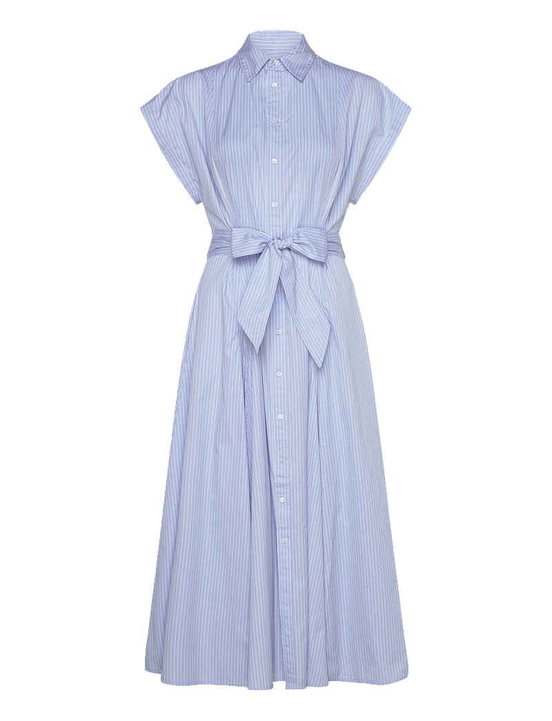 Polo Ralph Lauren - Striped Belted Cotton Dress - suvekleidid - 2004 blue multi s - 0
