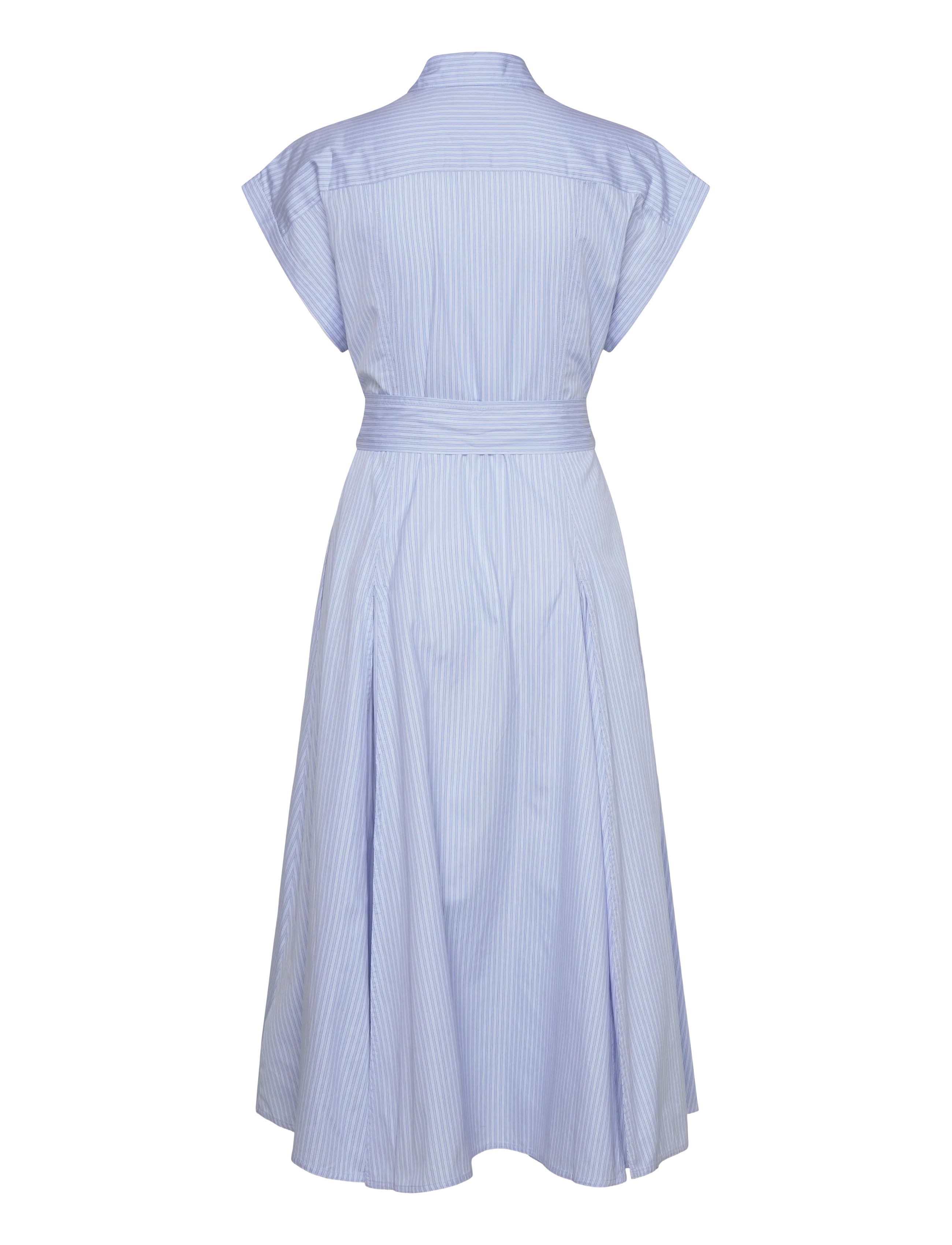 Polo Ralph Lauren - Striped Belted Cotton Dress - 2004 blue multi s - 2