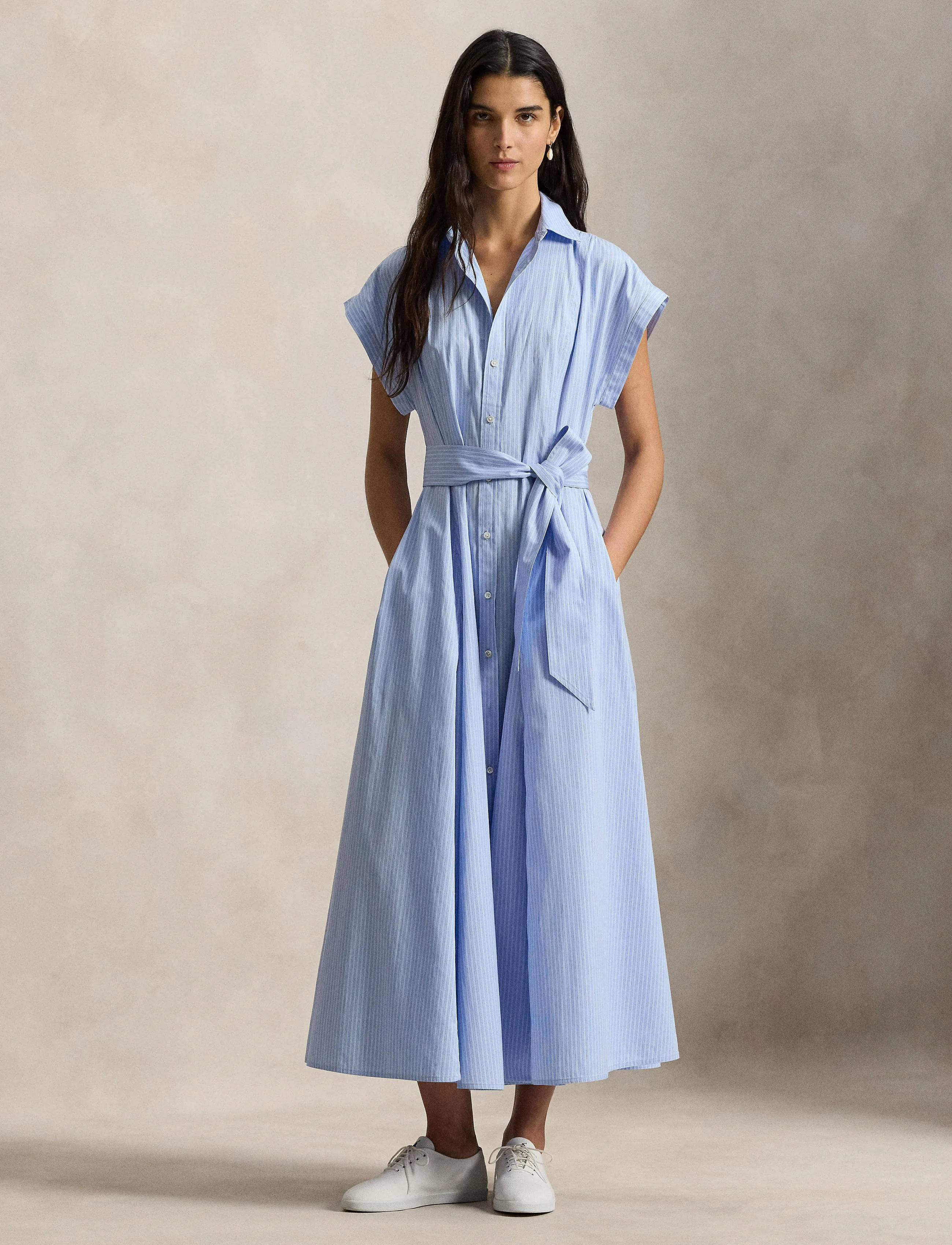 Polo Ralph Lauren 120/2 YD COTTON PW-WVN-DRESSES - Kleidung - 2004 BLUE MULTI S / blue