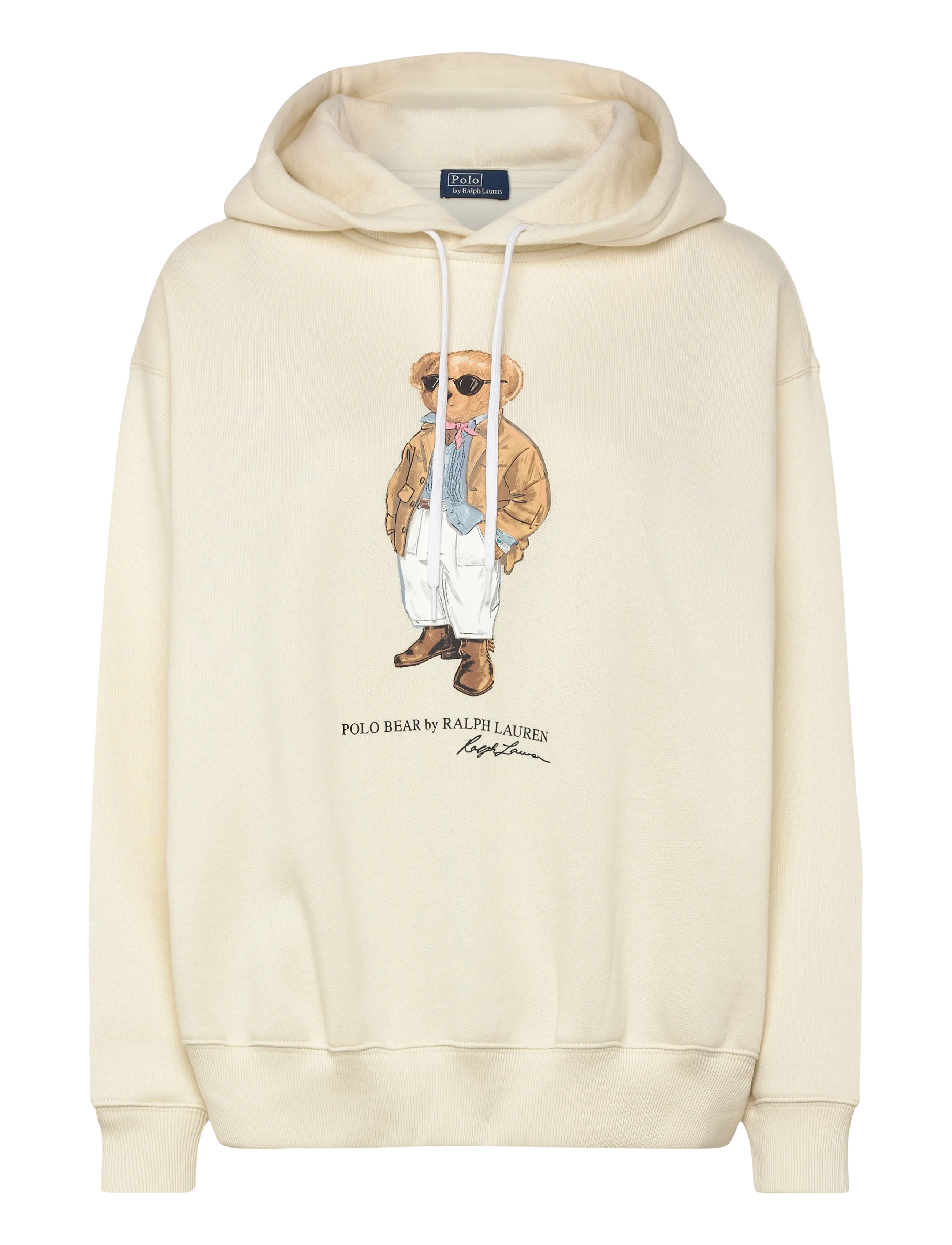 Polo Ralph Lauren ARCTIC FLEECE-KNT-SWEATSHIRT - Tøj - PARCHMENT CREAM / white